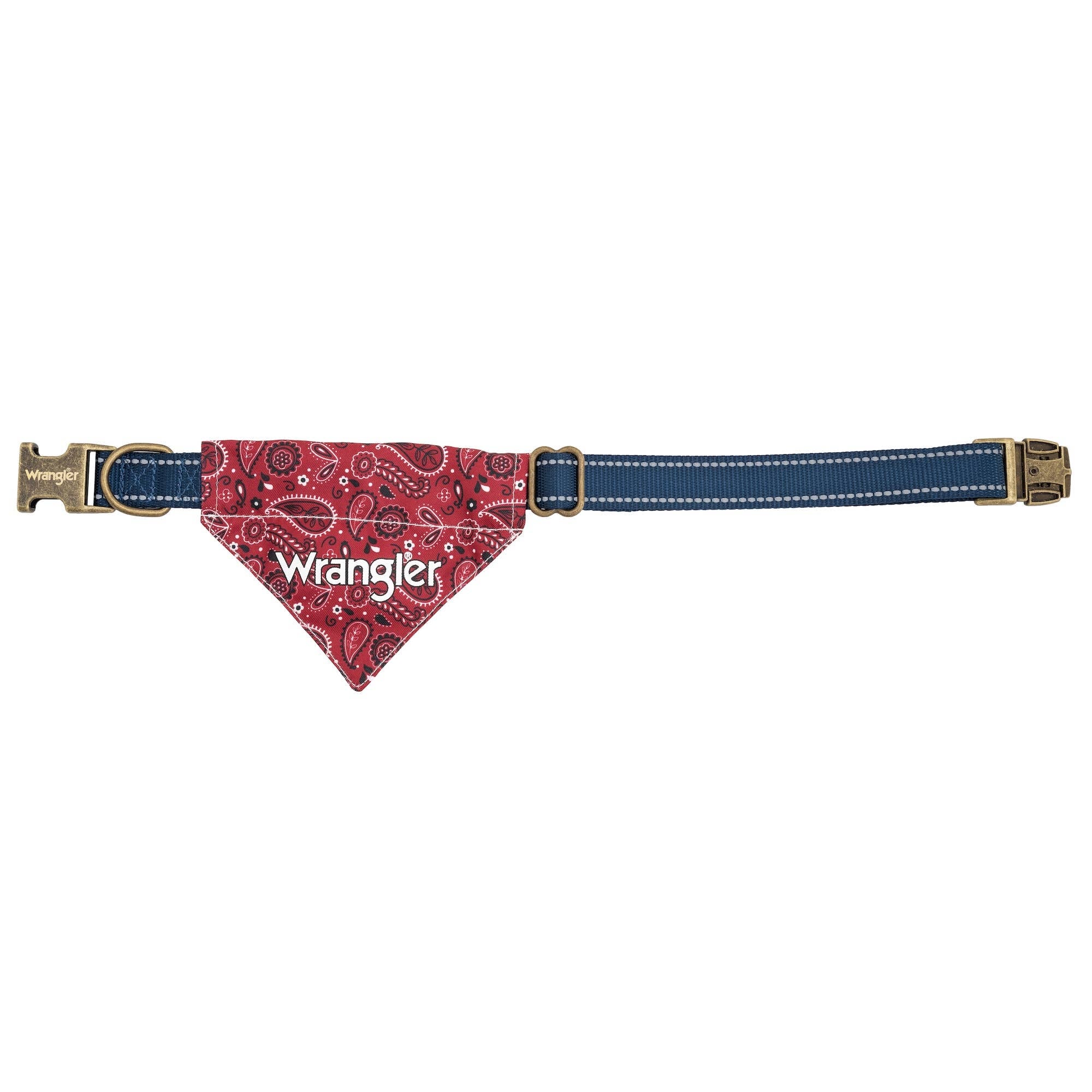 Lexington Pet & Wrangler Pet - Wrangler Red Bandana Collar: Medium