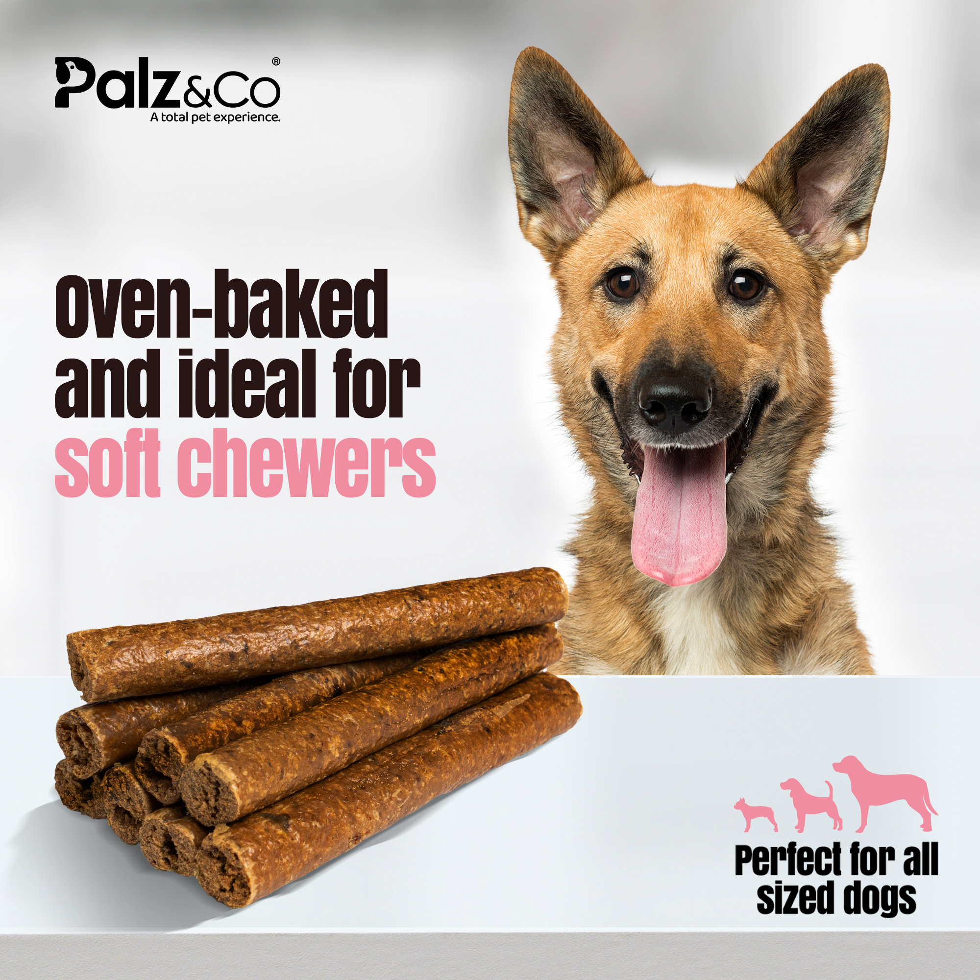 Palz&Co - Hogdog Pork Sausage Treats: 8 Pack