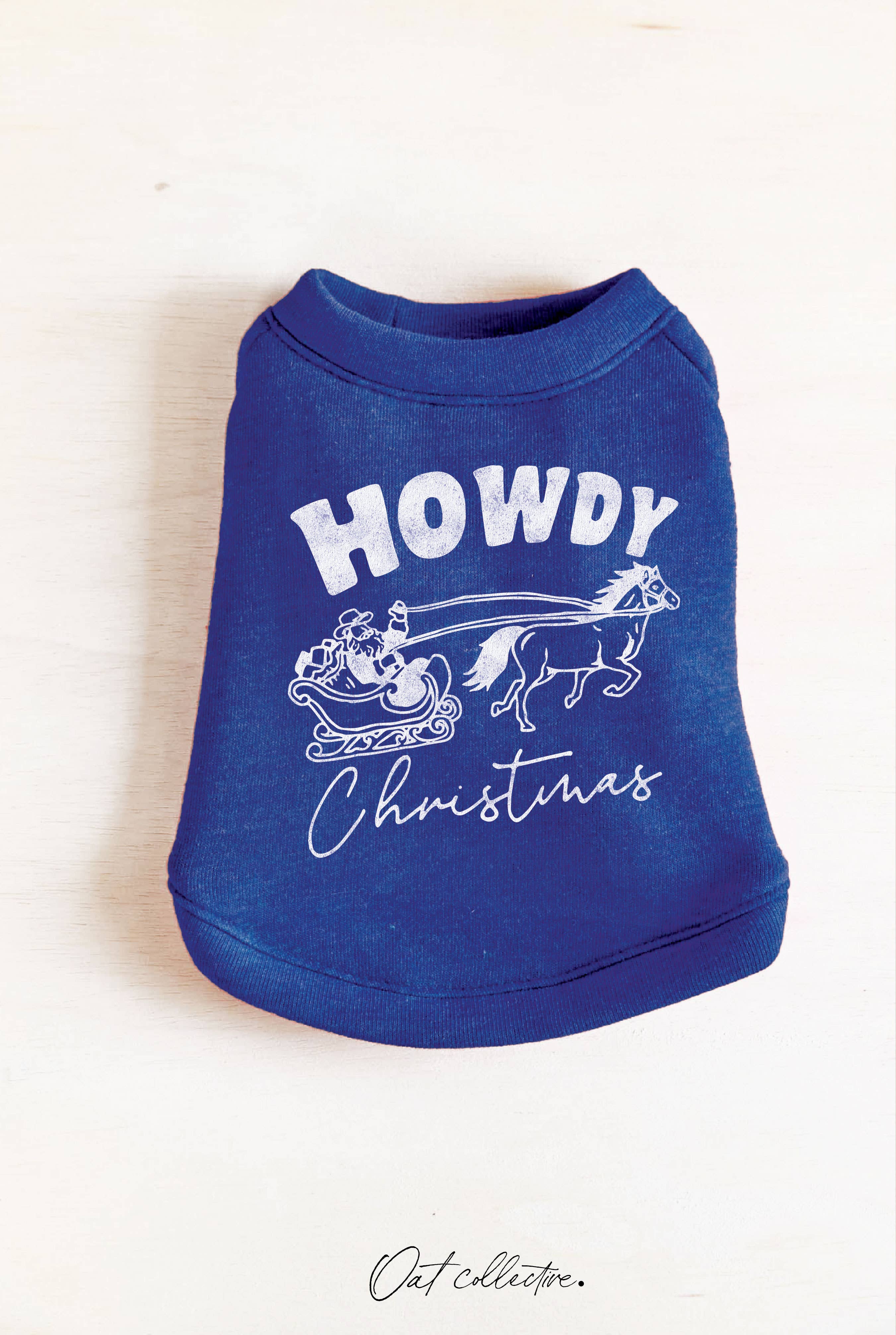 OAT COLLECTIVE - HOWDY CHRISTMAS Pet Graphic Sweatshirt.: HEATHER CRANBERRY / S
