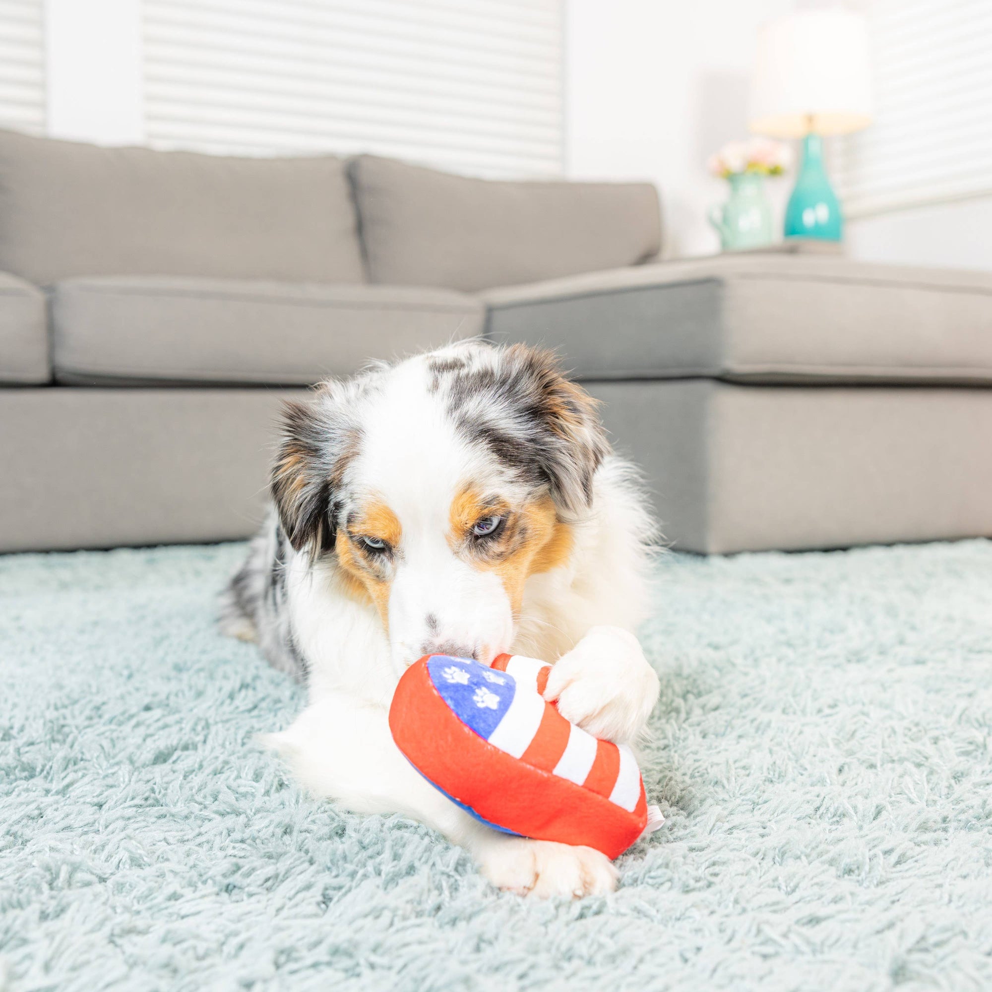Huxley & Kent - Paws & Stripes Heart Dog Toy