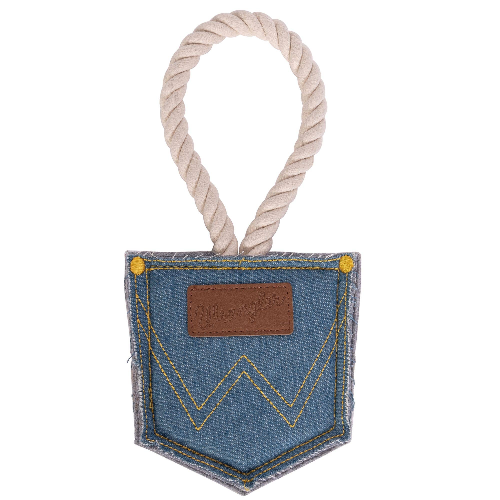 Lexington Pet & Wrangler Pet - Wrangler Pocket Felt and Rope Toy: OS - One Size