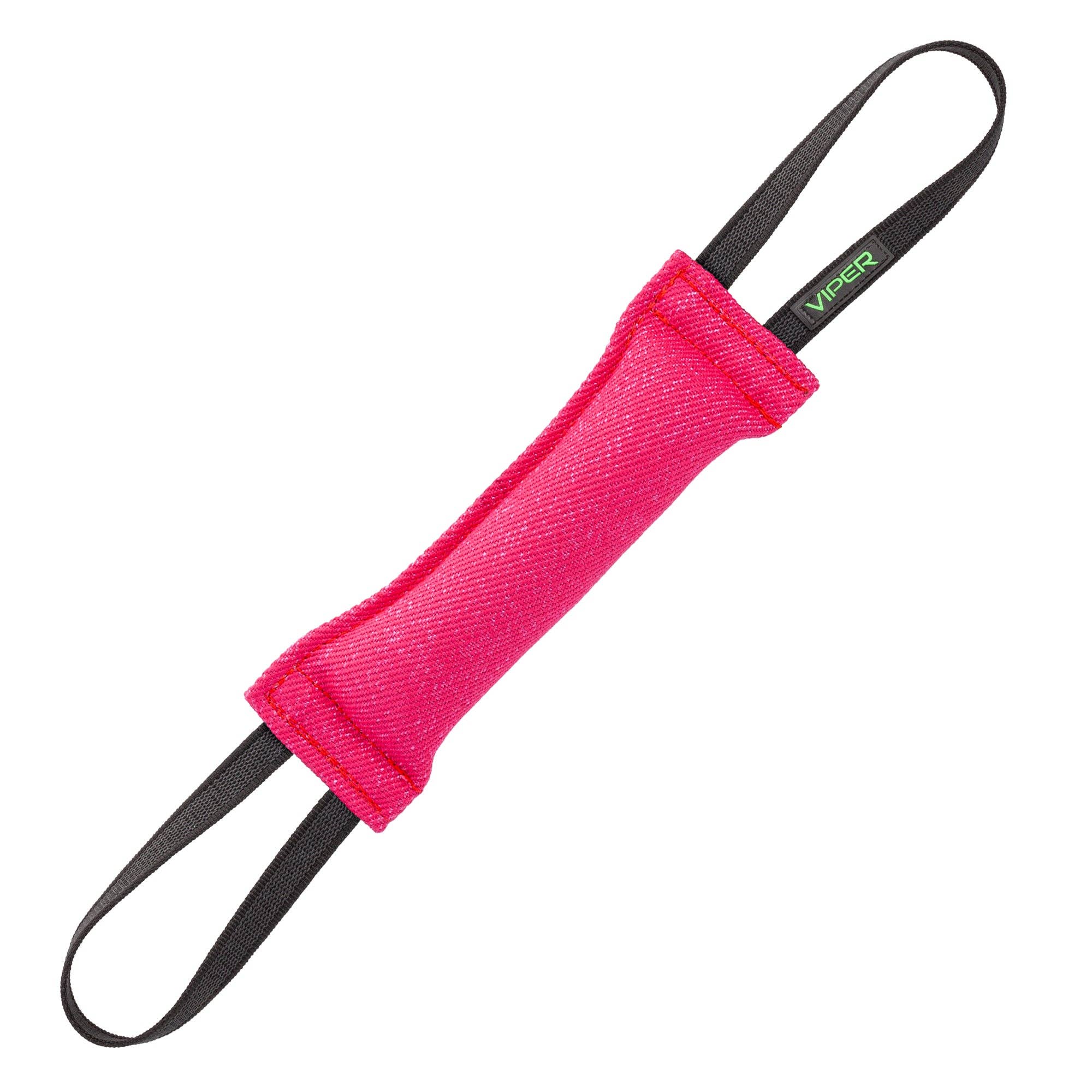 Dogline - Viper French Linen Tug Dog Toy: Pink / 12in L x 2in W