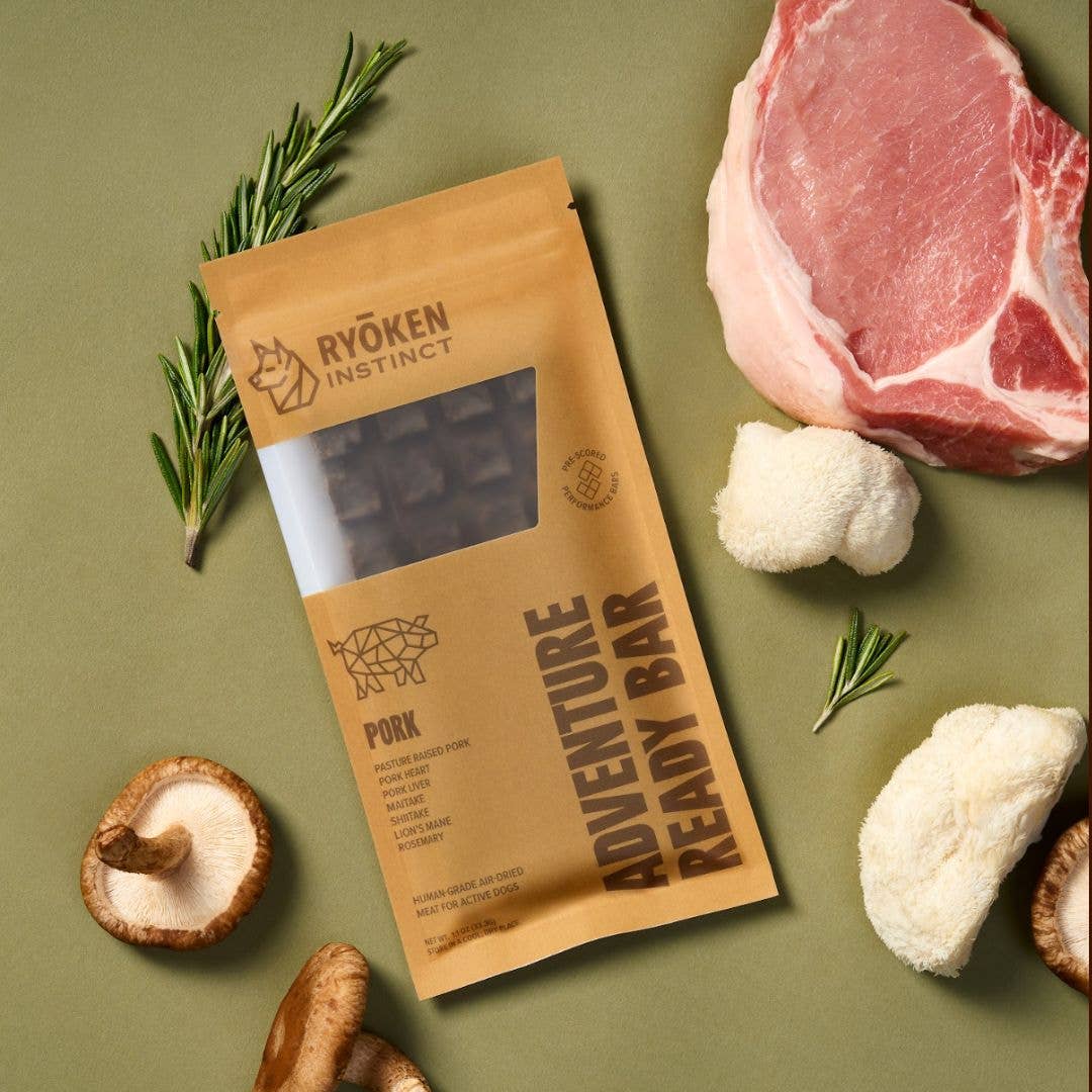 RYŌKEN INSTINCT - Pork Treat & Snack Bar for Active Dogs - Energy & Recovery