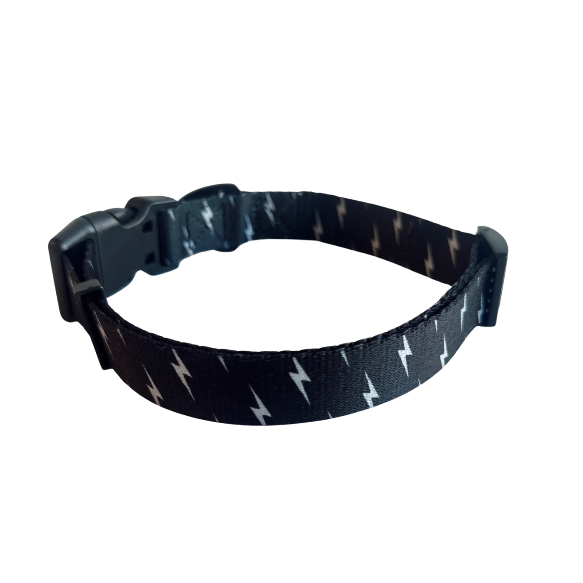 Local Beach - Local Beach Lightning Bolt Adjustable Dog Collar Black: Black / LG / Lightning Bolt Dog Collar