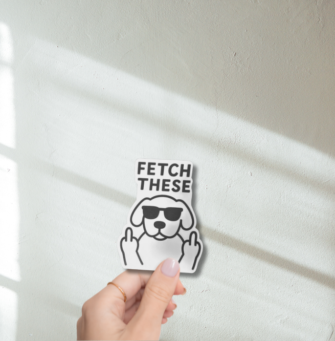 The Doggy District - Fetch These Sticker
