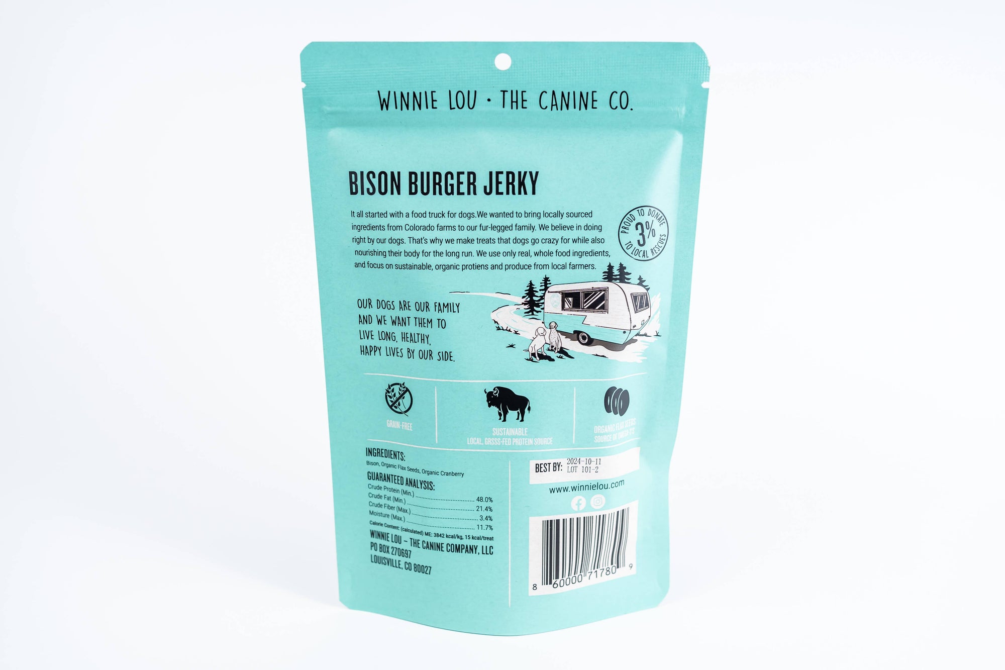 Winnie Lou- Bison Burger Jerky (2.5oz)