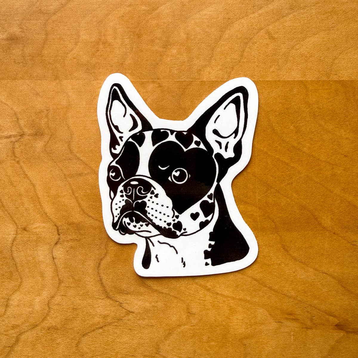 Steel Bison - Boston Hearts Glossy 2.5 Inch Vinyl Sticker