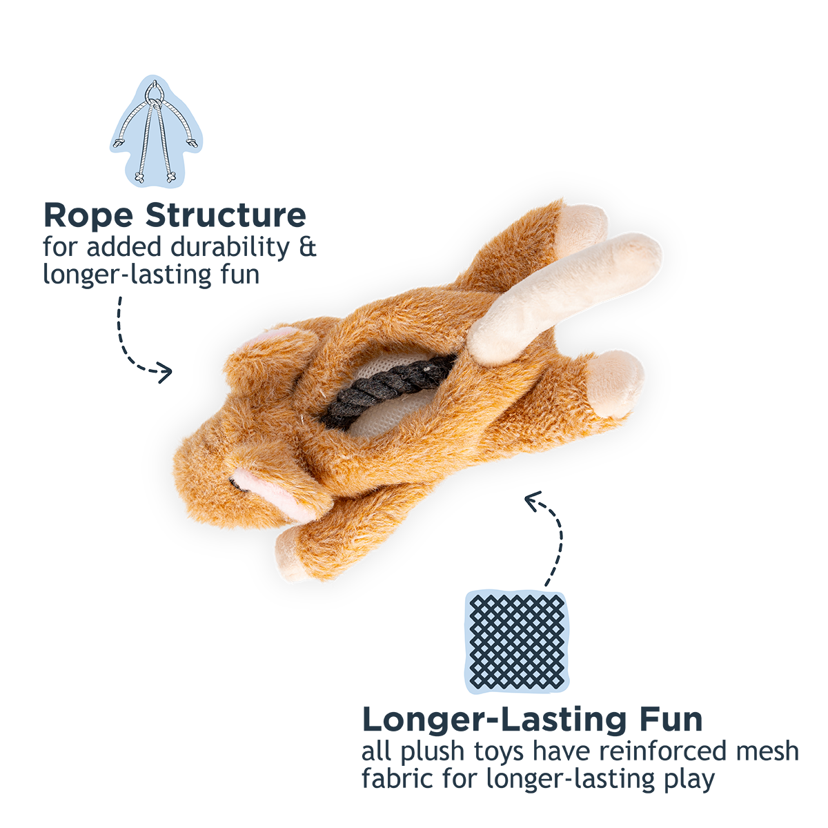 Tall Tails - Stuffless Mouse Squeaker Dog Toy