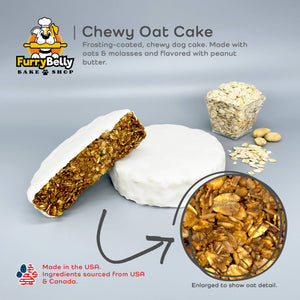 Furry Belly Bake Shop - Donut Birthday Chewy Oat Cake: Orange