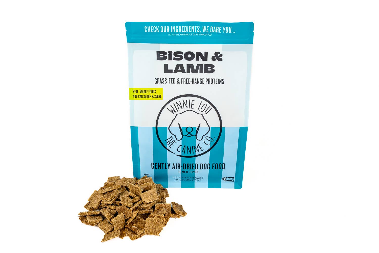 Winnie Lou - Gently Air-Dried Dog Food - Bison + Lamb
