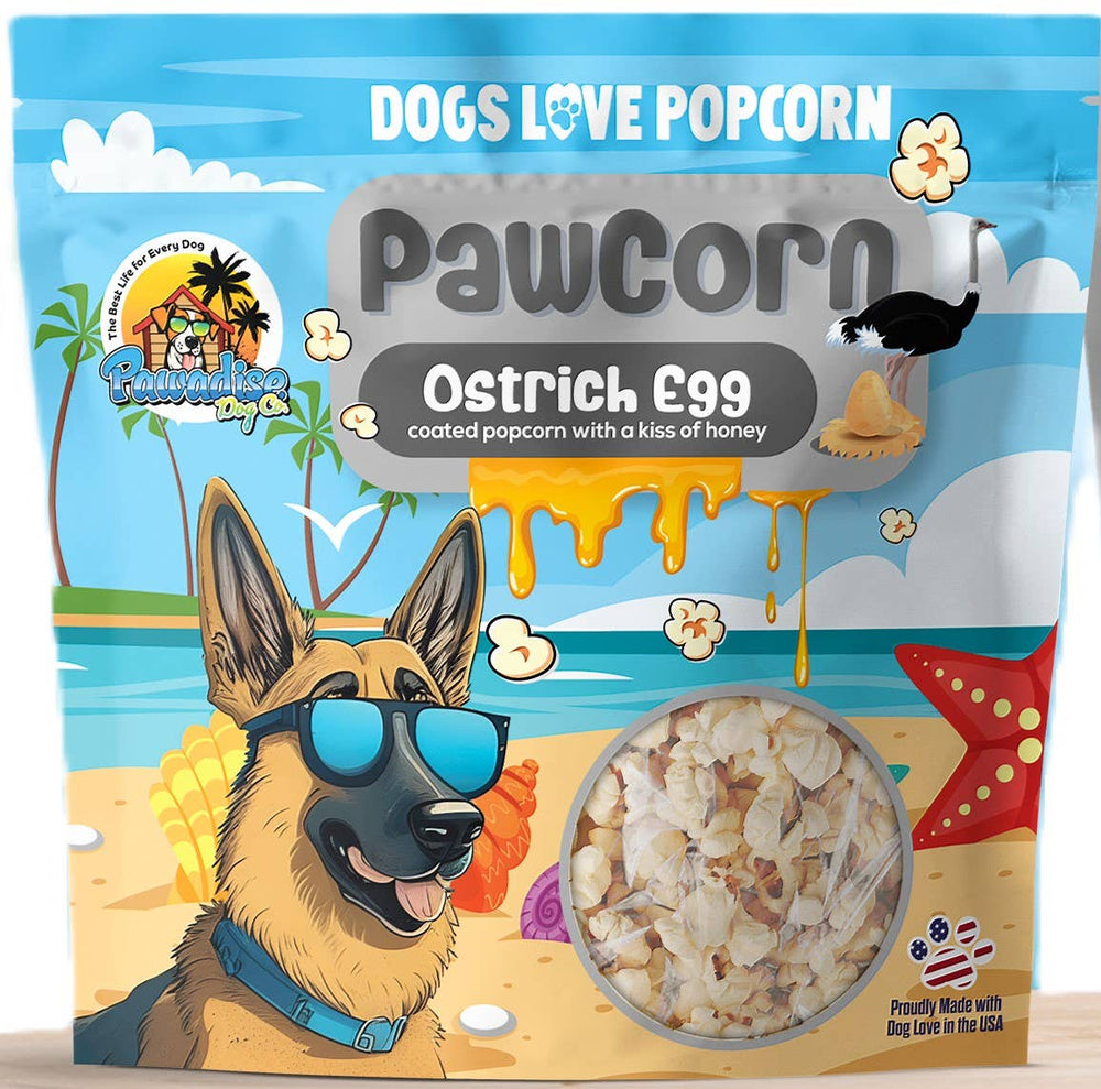 Pawadise Dog Co. - PawCorn Healthy Dog Treats - Ostrich Egg