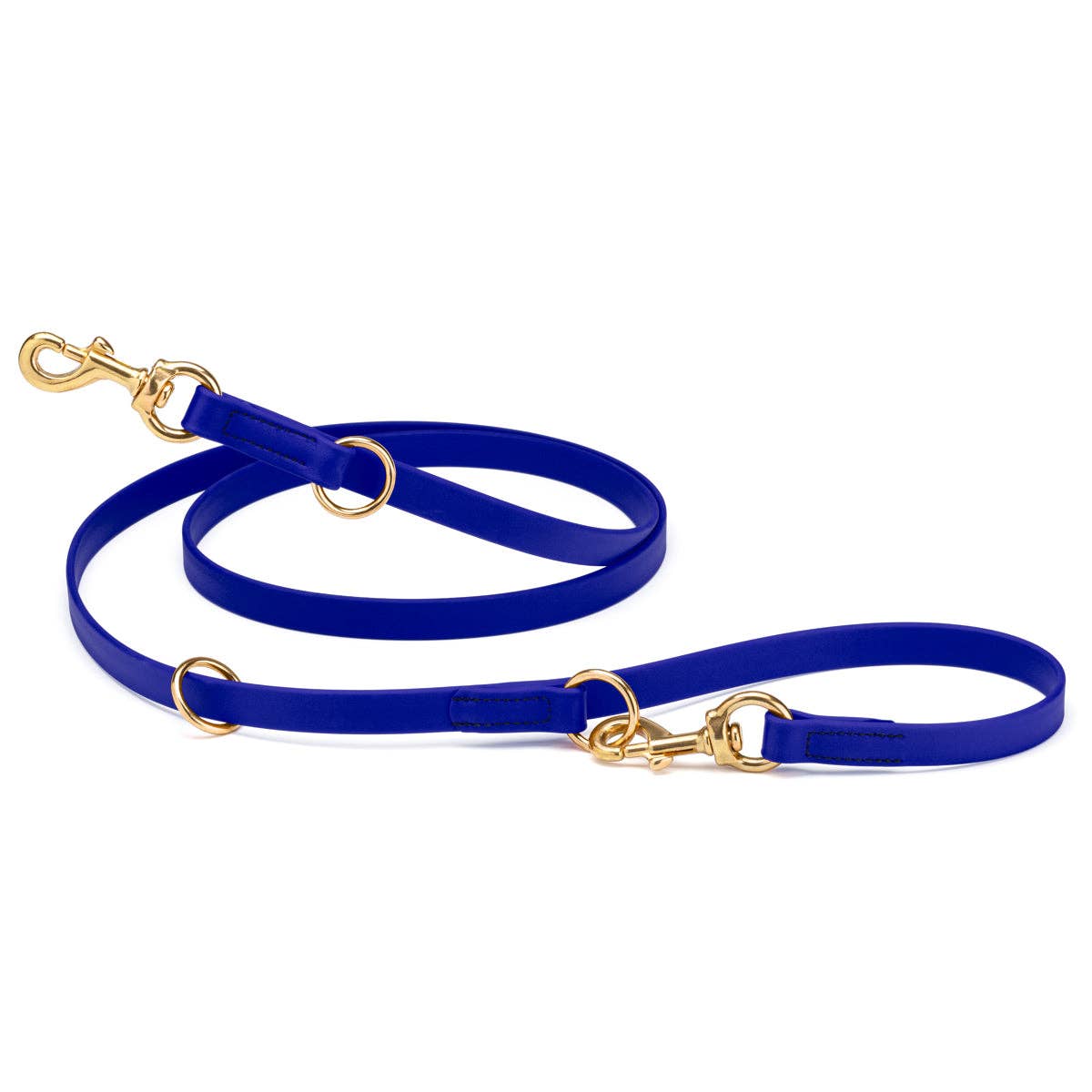 Dogline - Viper Biothane Adjustable Multi-Purpose Dog Leash with Brass Hardware, 7FT: Coyote Brown