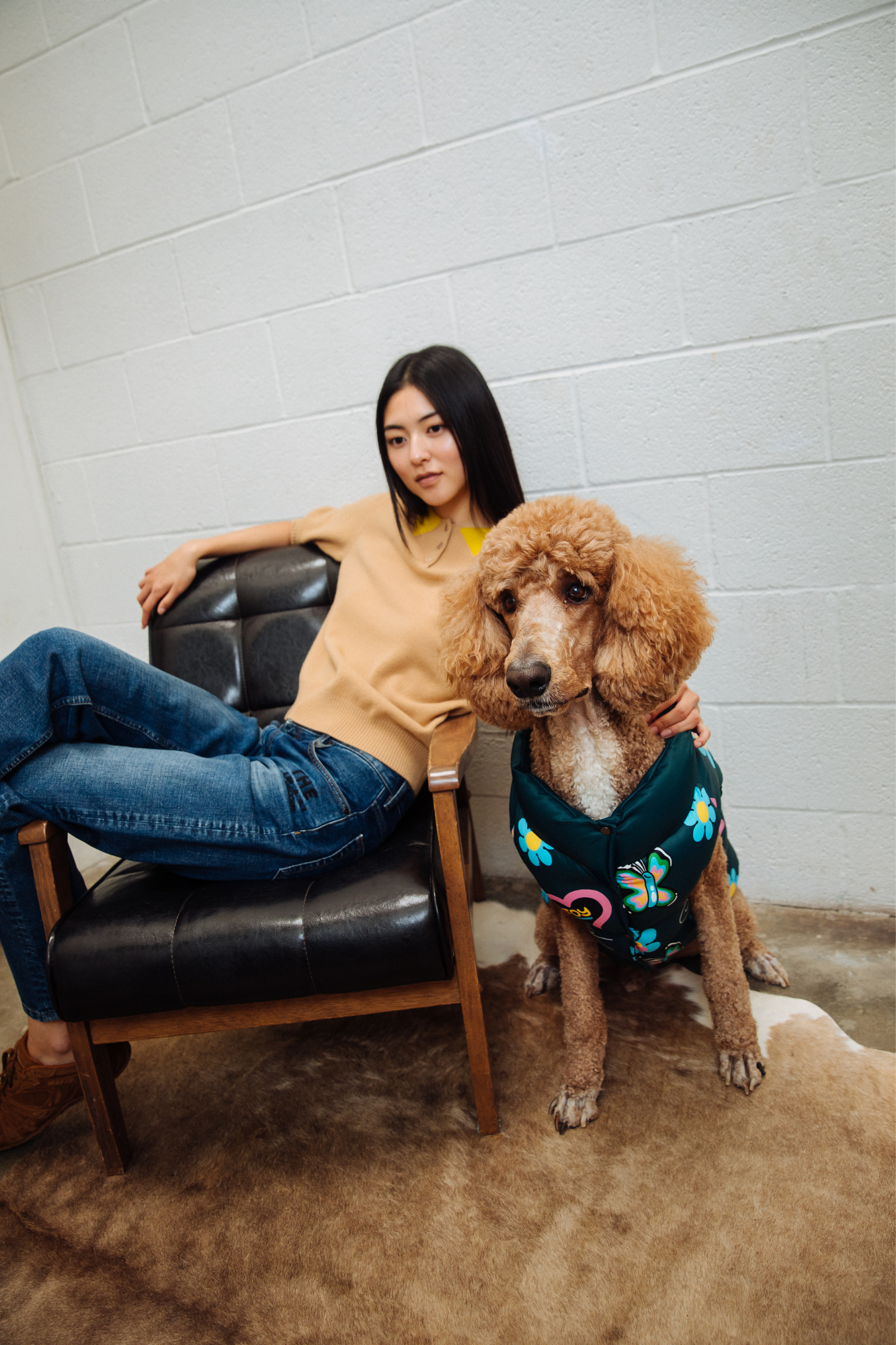 maxbone - Hattie Stewart x Marc Jacobs x maxbone Green Puffer Dog Vest: S