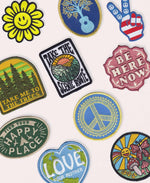 Soul Flower - Retro Iron-On Patch Variety Pack - 50 Embroidered Patches