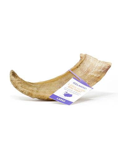 Icelandic+ - Icelandic+ Large Lamb Horn Dog Treat: 1-ct (single)