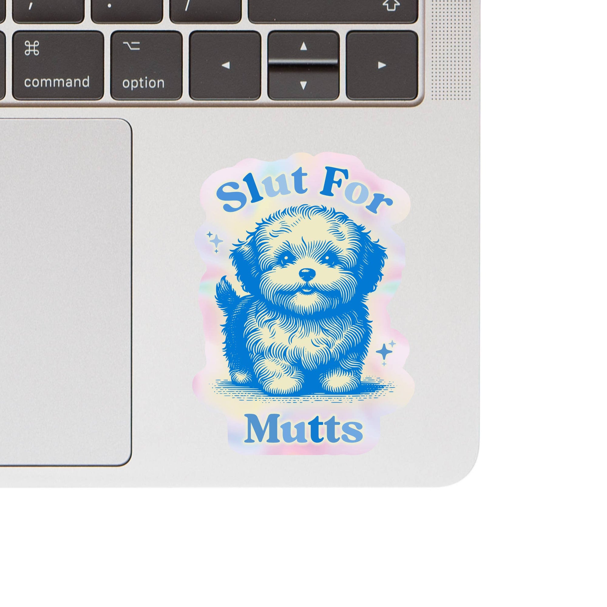 Juju and Moxie - Slut For Mutts Dog Pooch Rescue High Quality Vinyl Sticker
