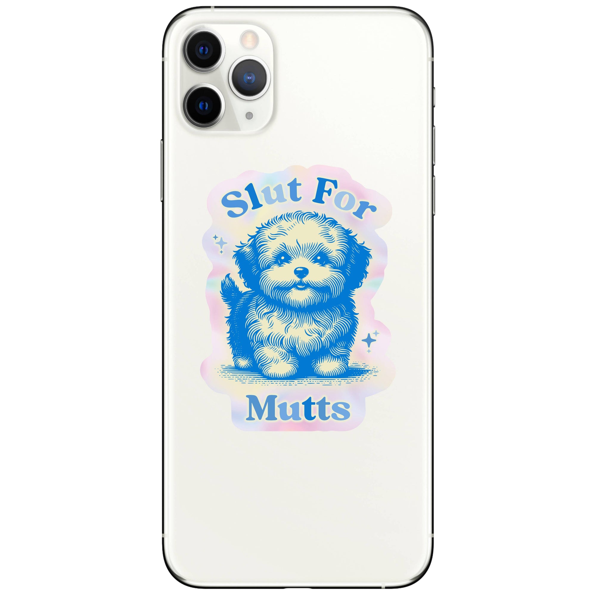 Juju and Moxie - Slut For Mutts Dog Pooch Rescue High Quality Vinyl Sticker