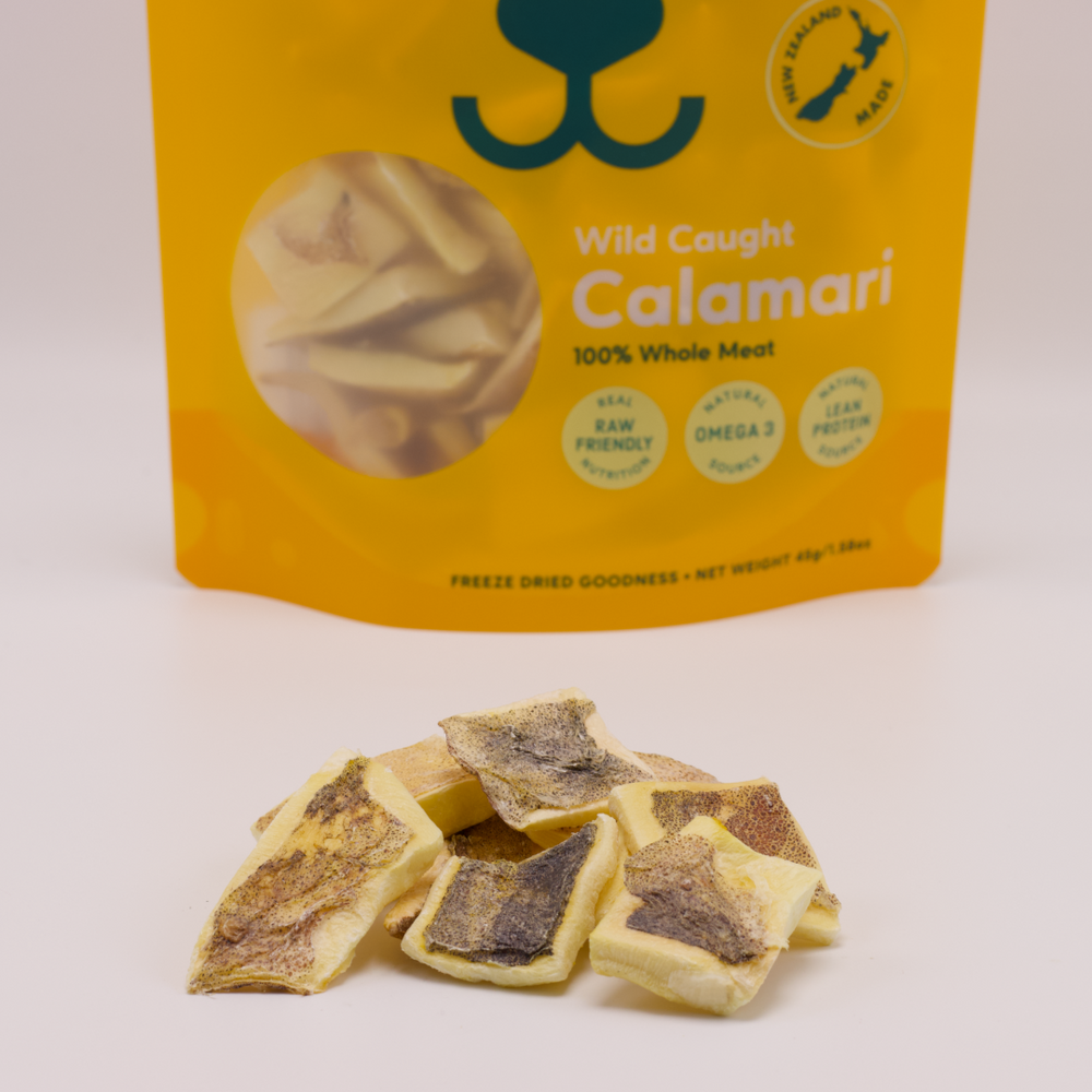 
            
                Load image into Gallery viewer, Gourmate Pet Treat Co. - Calamari
            
        