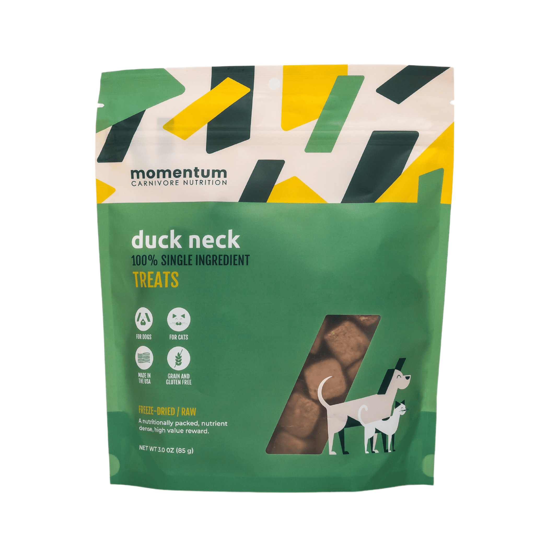 Momentum Carnivore Nutrition - Duck Neck Dog Treats: 3 oz.