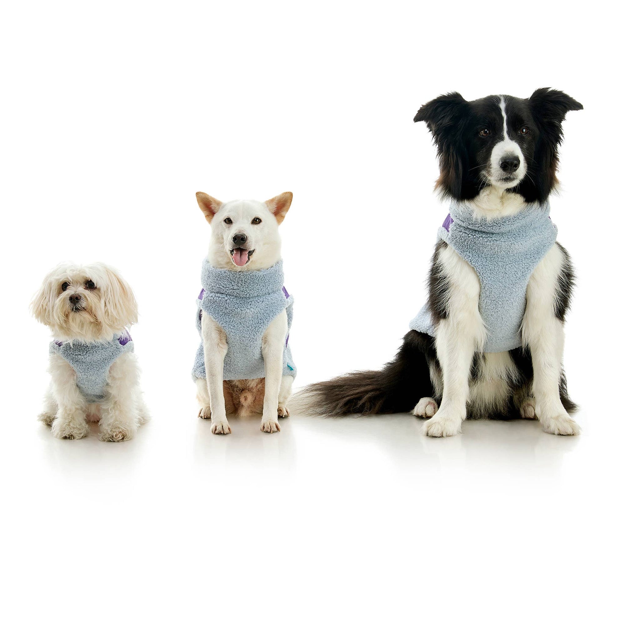 Gooby - #72233 Zip Up Sherpa Vest: Purple / Small