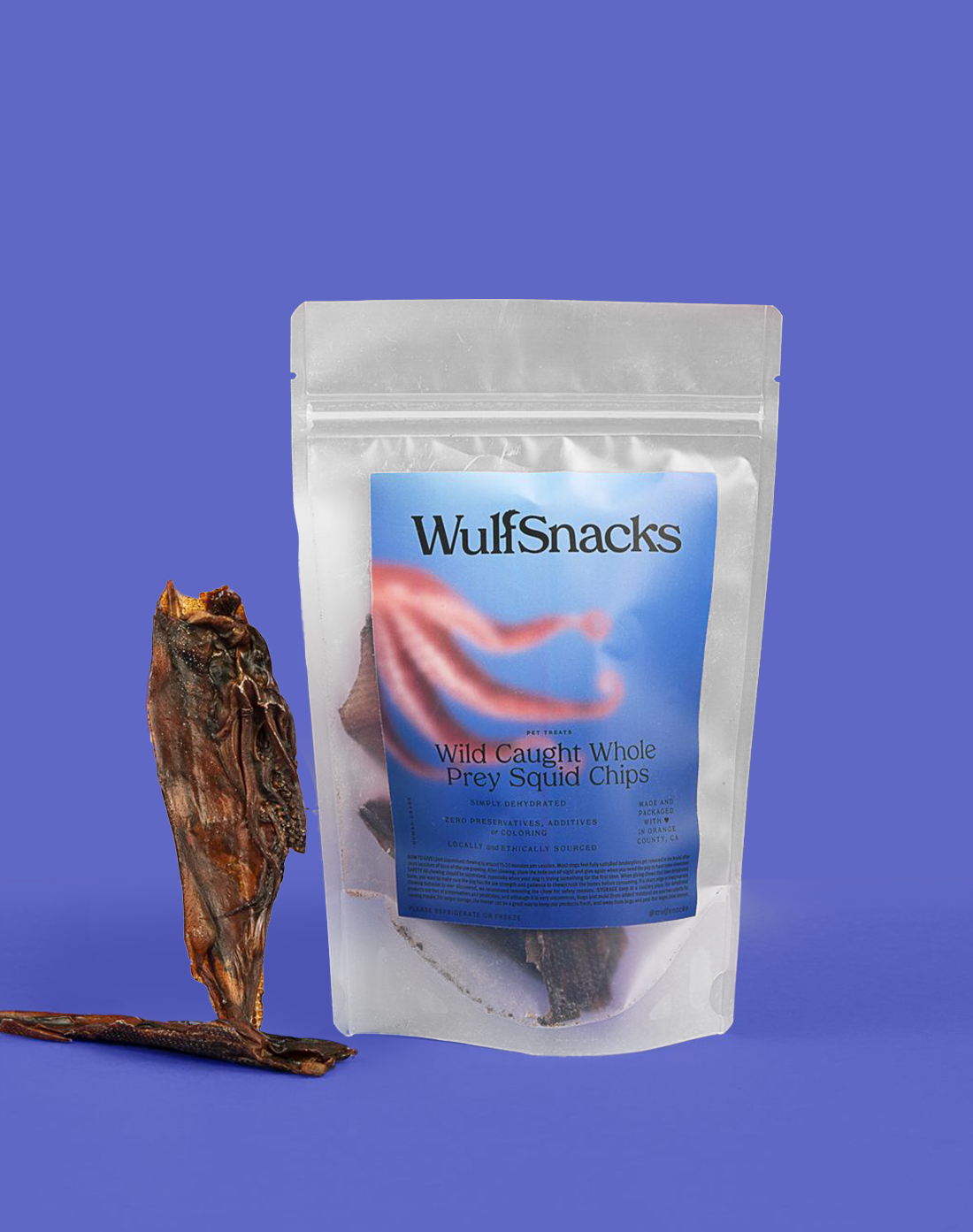 Wulf Snacks - Wild Caught Whole Prey Squid Chips