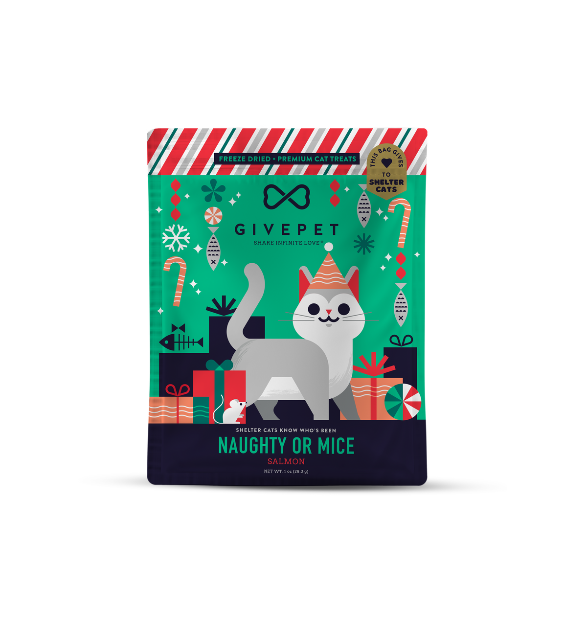 GivePet | GivePet Naughty or Mice Freeze Dried Holiday Cat Treats