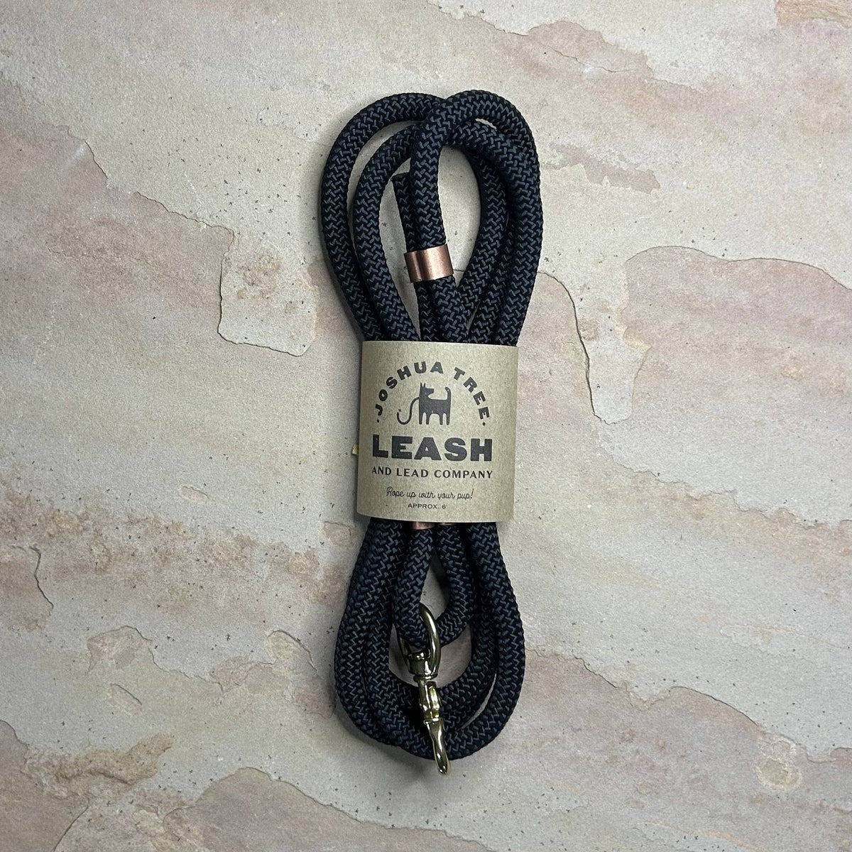 Joshua Tree Leash & Lead - Black Velvet