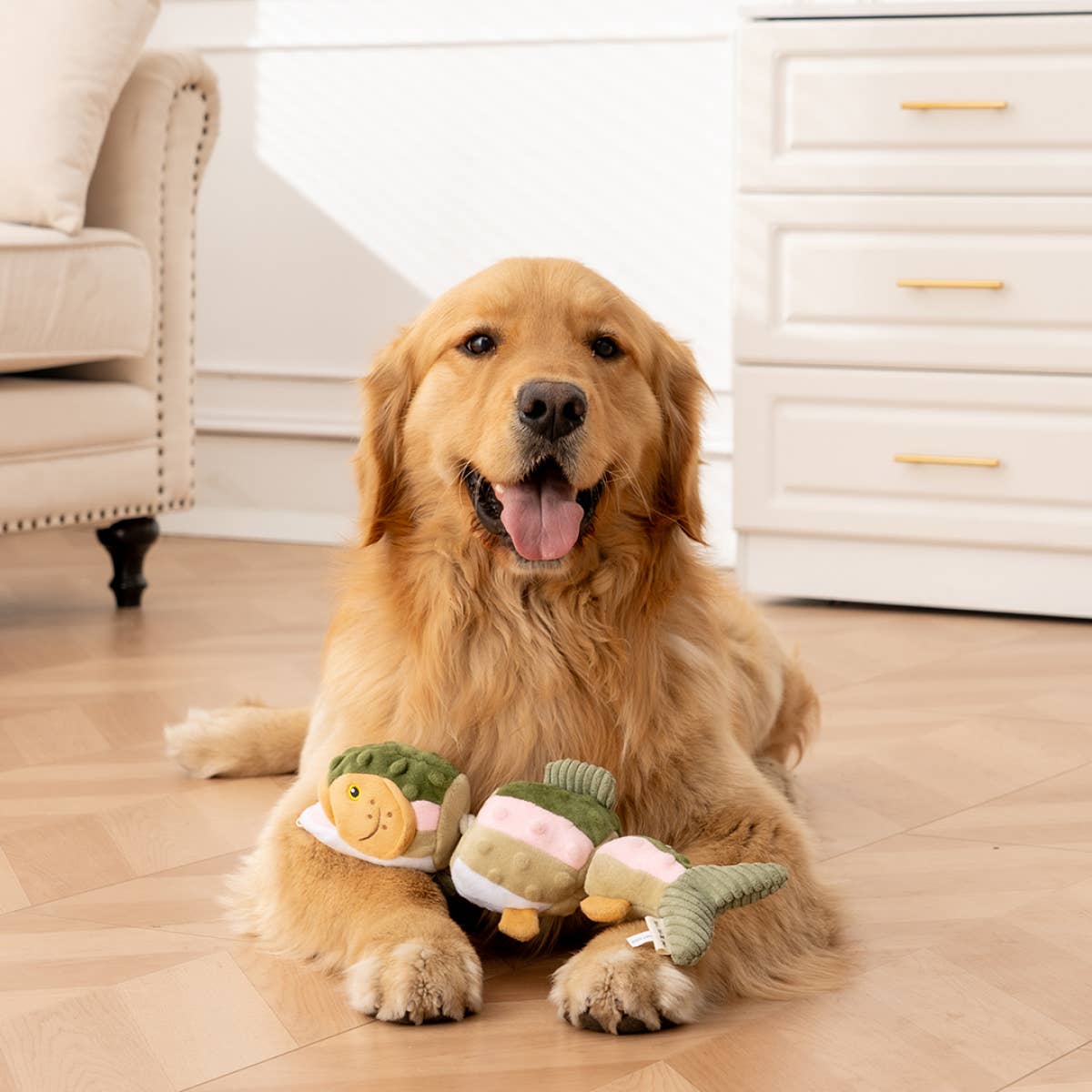 Tall Tails - Trout Jointed Shake Play Dog Toy