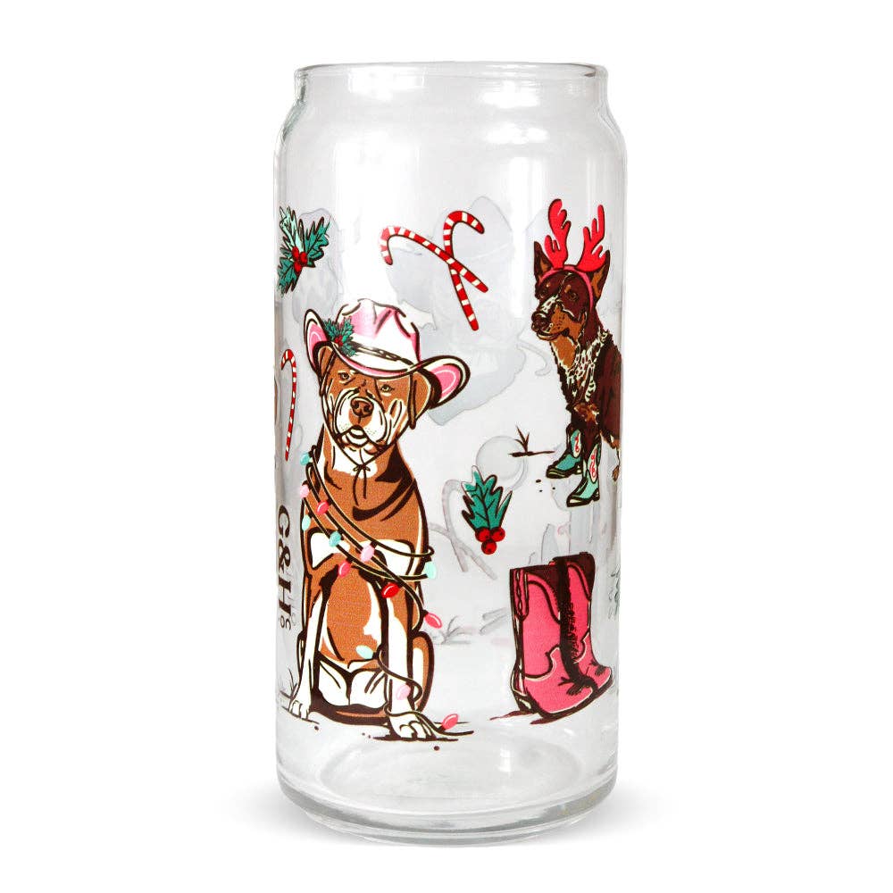 Grounds & Hounds Coffee Co. - Holiday Hey Buddy Cold Brew Glass
