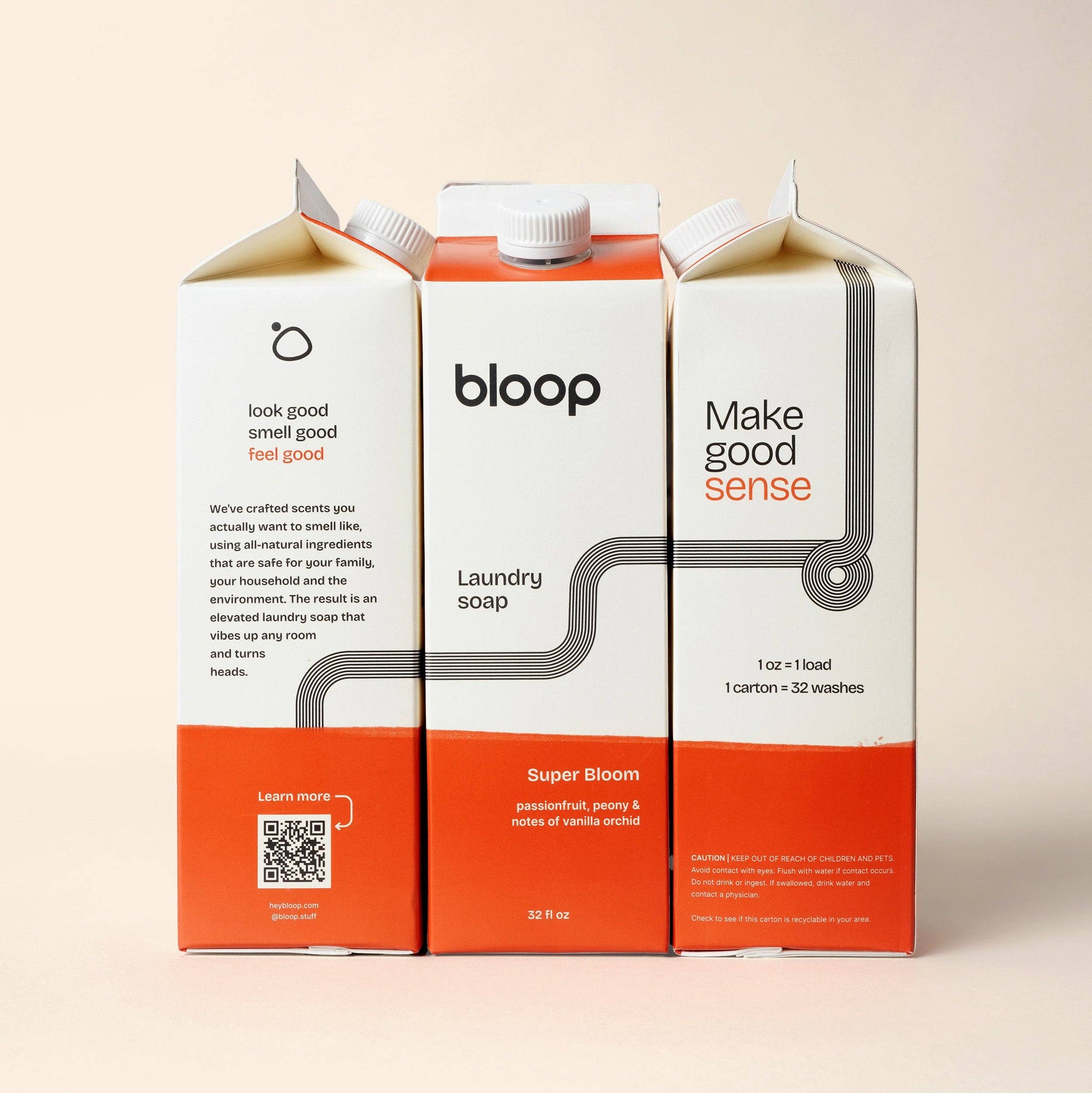 Bloop - Super Bloom Natural Laundry Soap: 32 oz Carton