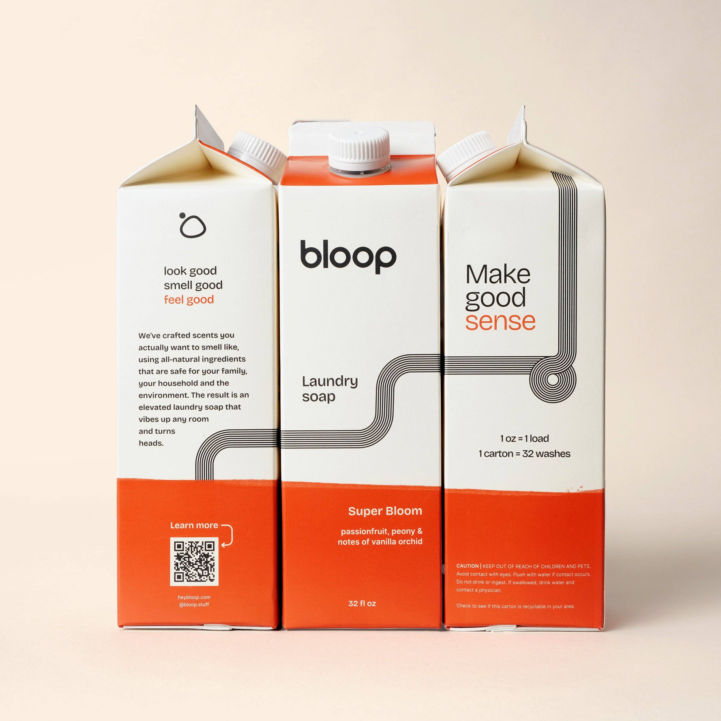 Bloop - Super Bloom Natural Laundry Soap: 32 oz Carton