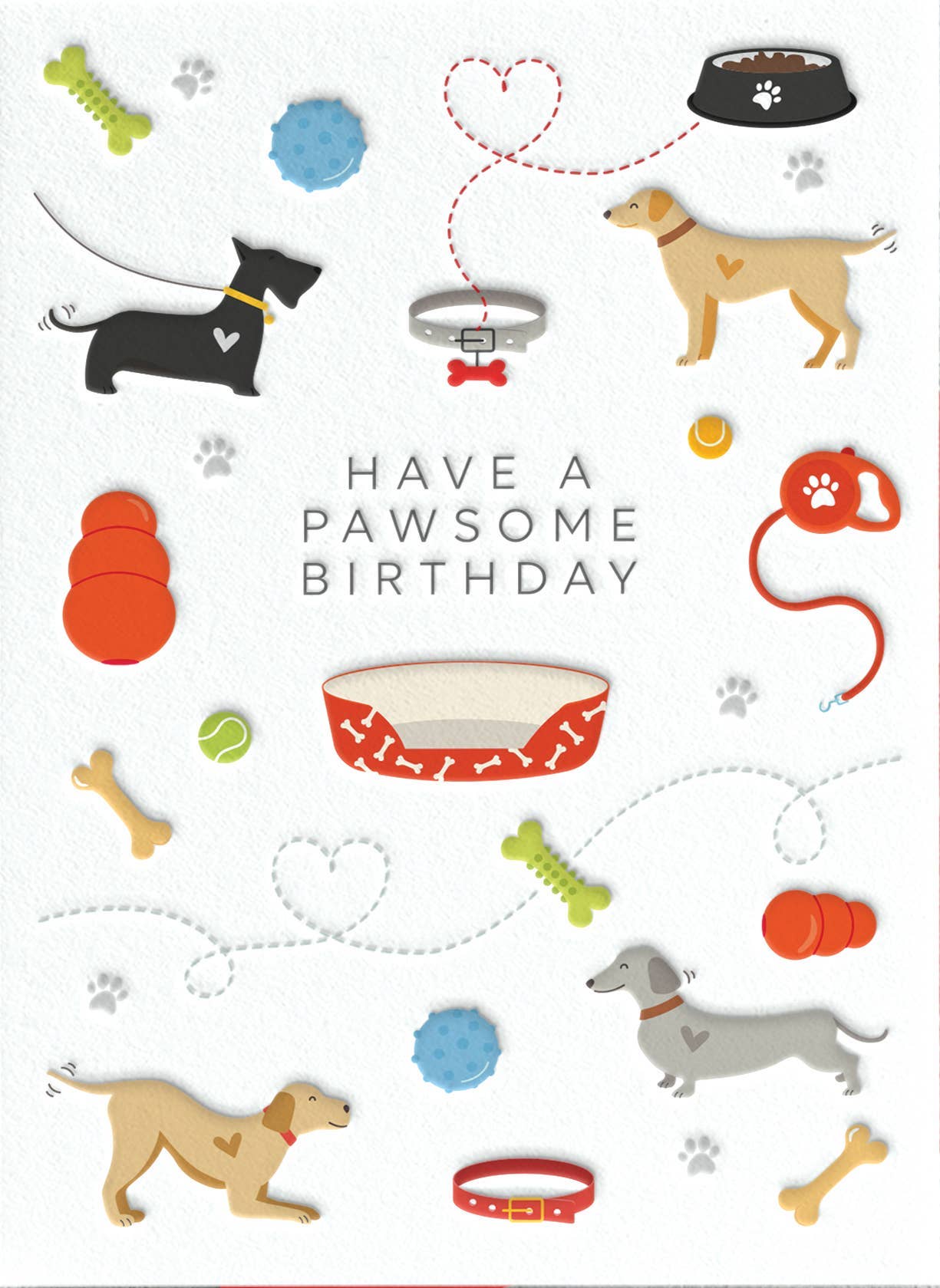 Calypso Cards LLC - DOGS BIRTHDAY GREETING CARD 4.625 x 6.5625"