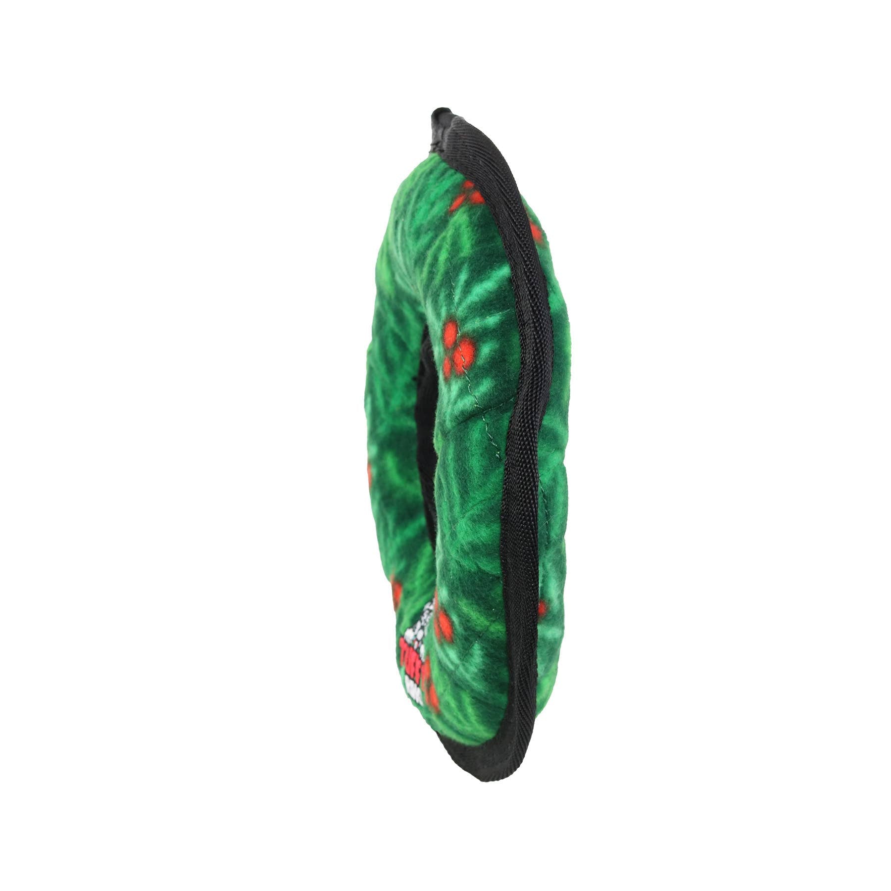 Tuffy Dog Toys - VIP Products - Tuffy Holiday Medium Ring Wreath, Durable Squeaky Dog Toy