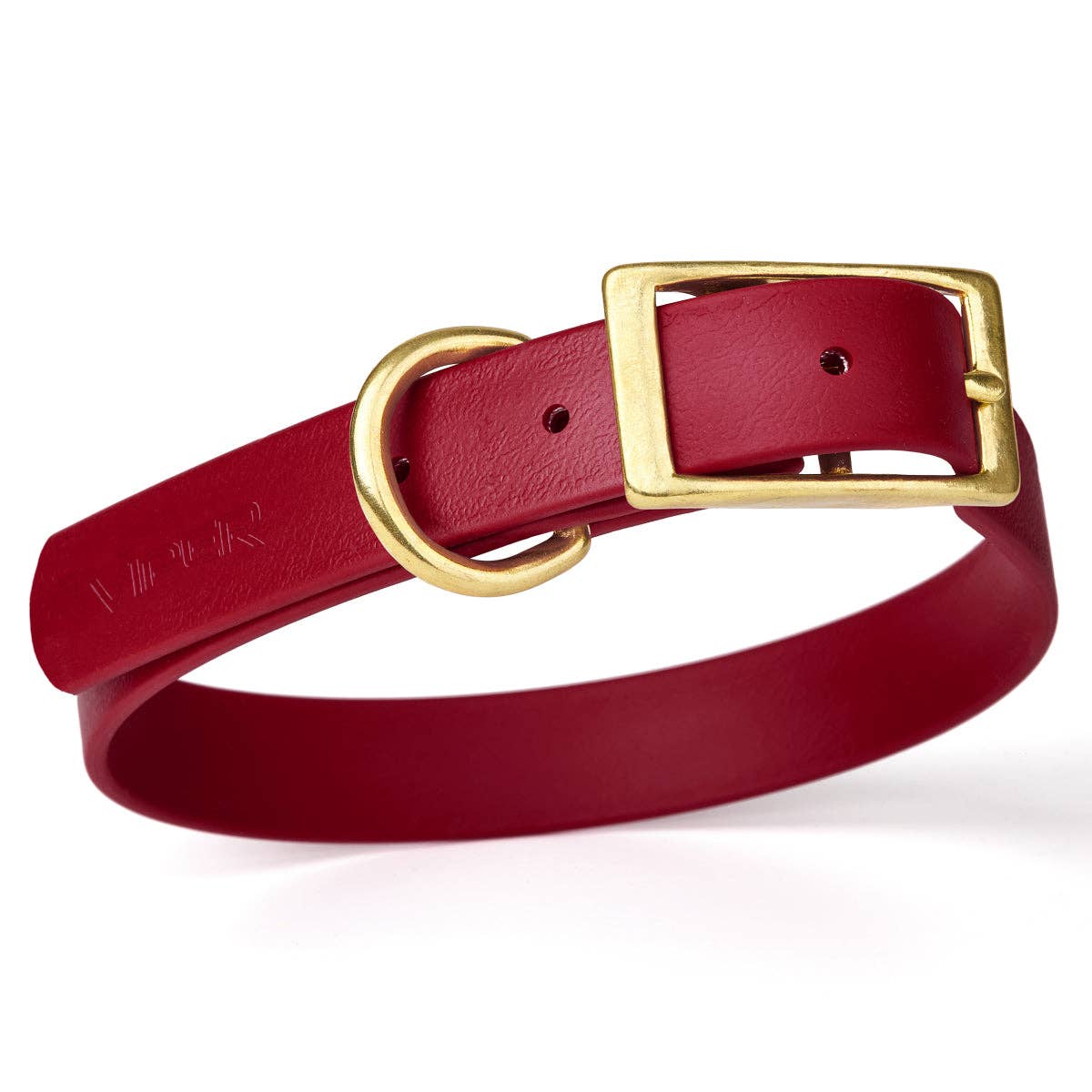 Dogline - Viper Biothane Waterproof Collar - Brass Hardware: Coyote Brown / 22"-25" / 1"