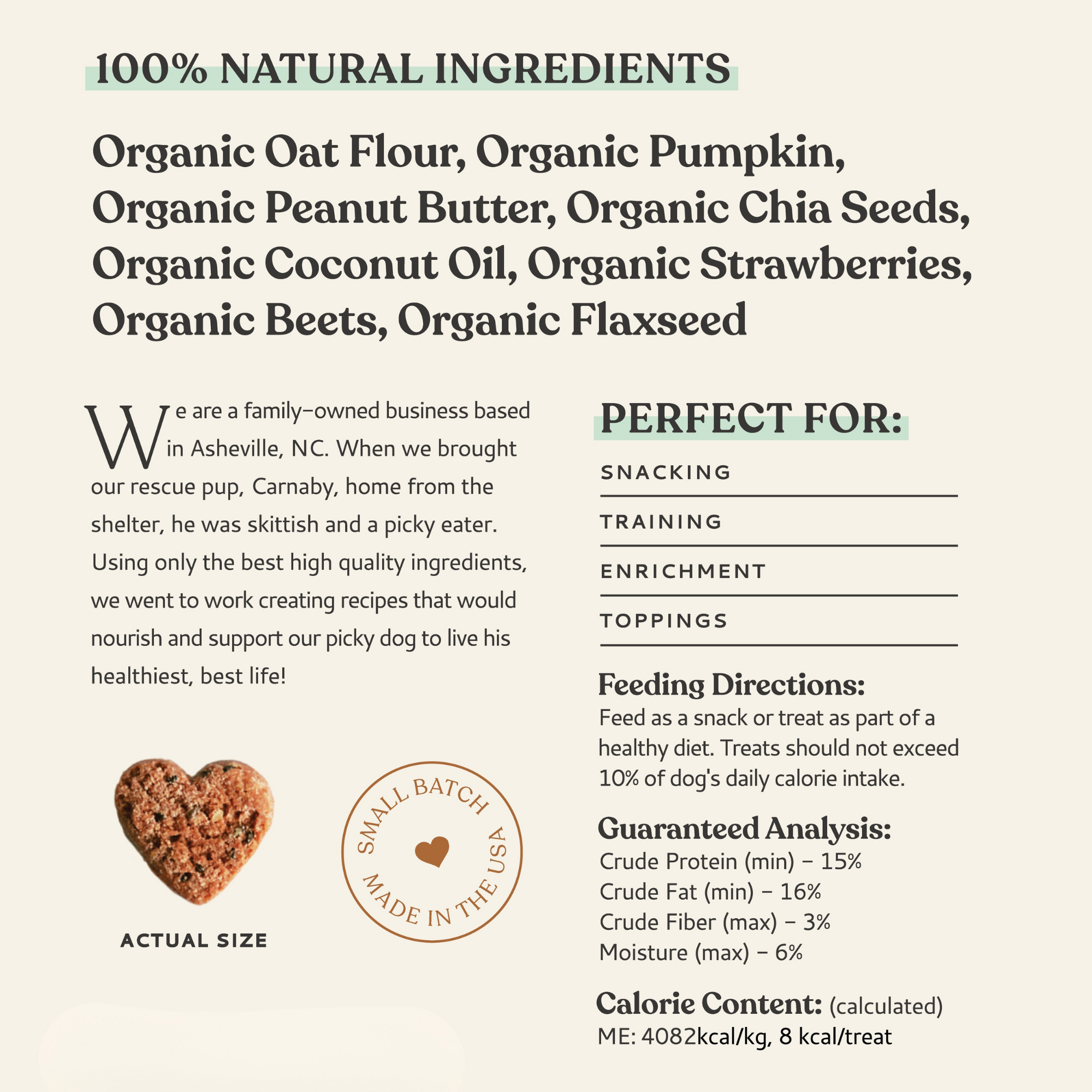 Botanical Bones- Love Bites, Strawberry & Peanut Butter (4oz)
