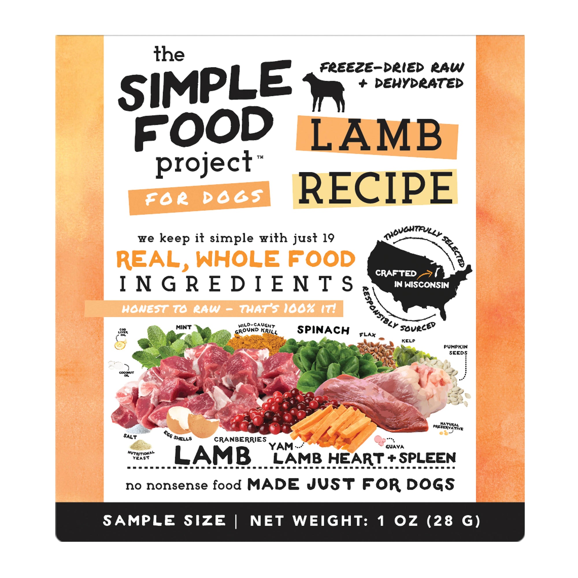 The Simple Food Project- Lamb Recipe for Dogs: Original Nuggets (1.5-lb)