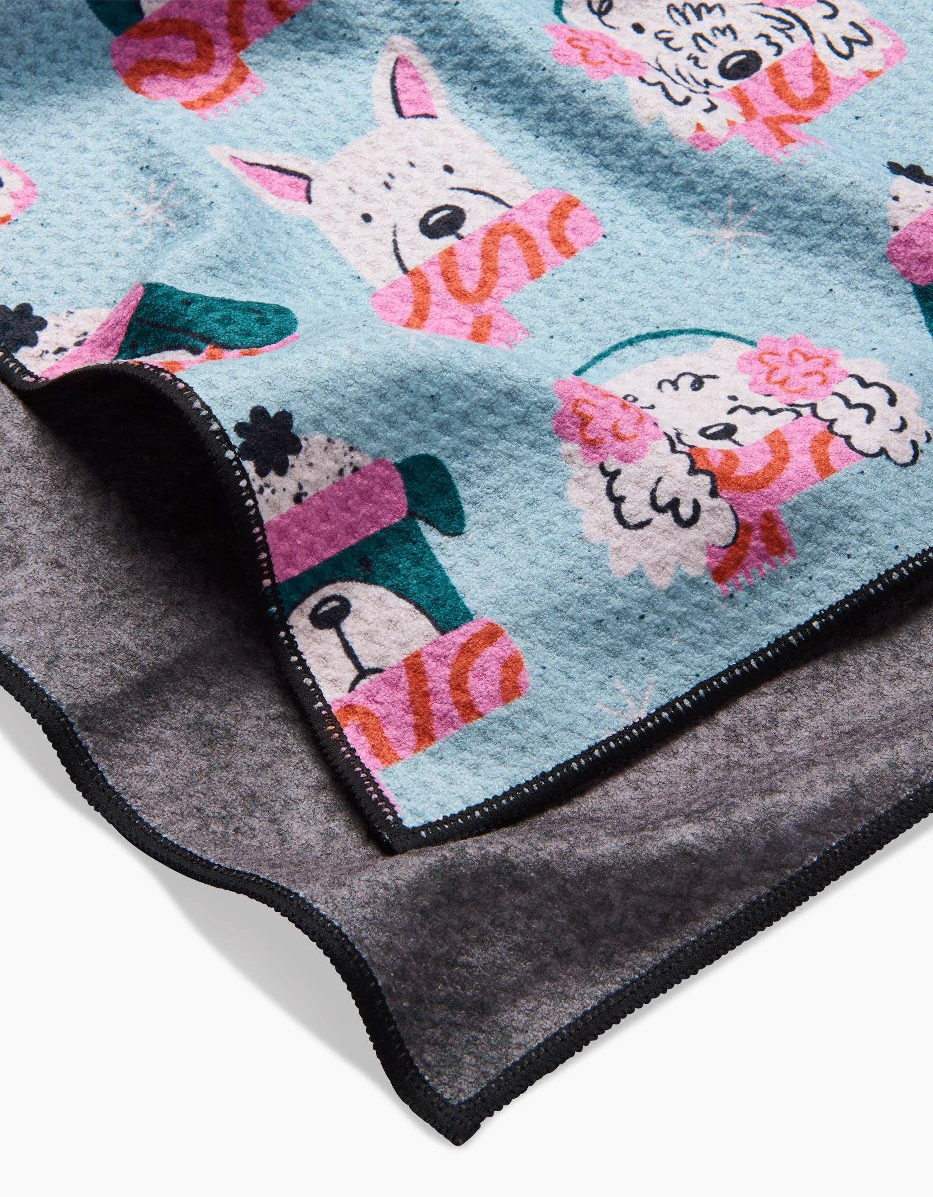 Geometry - Bundled Up Pups Dog Towel