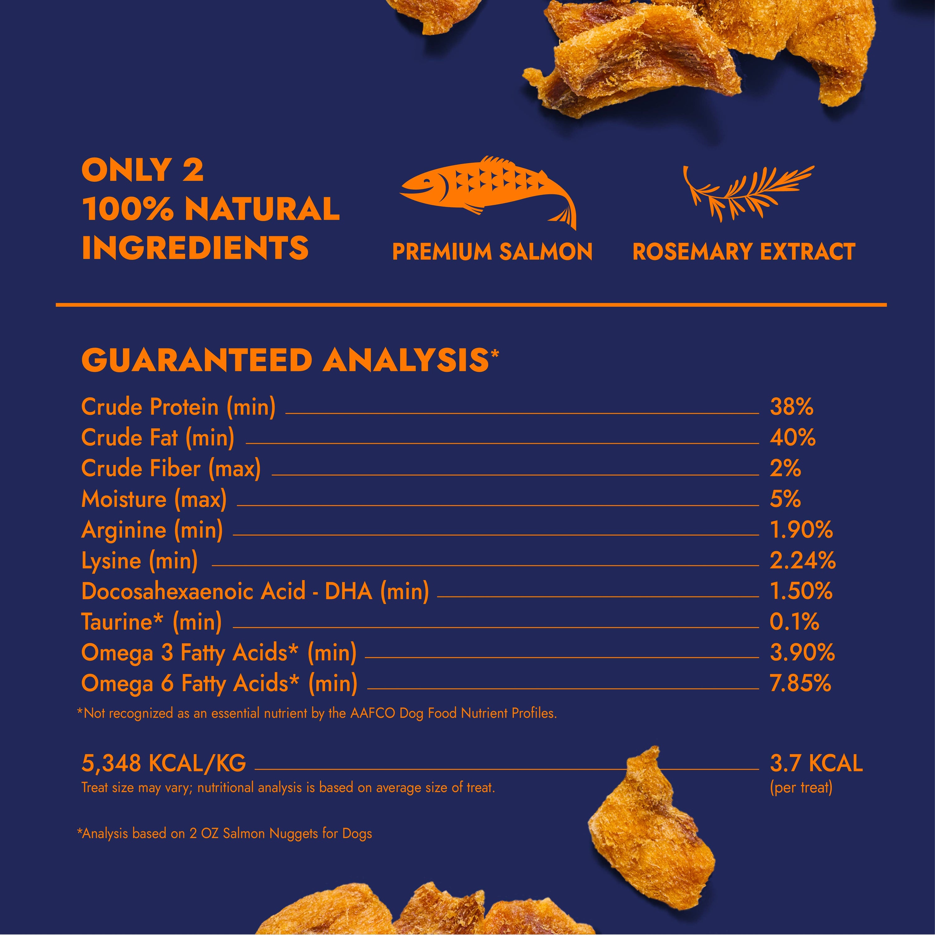 Finfare Pet Foods - Freeze-Dried Salmon Nuggets for Dogs, 2oz