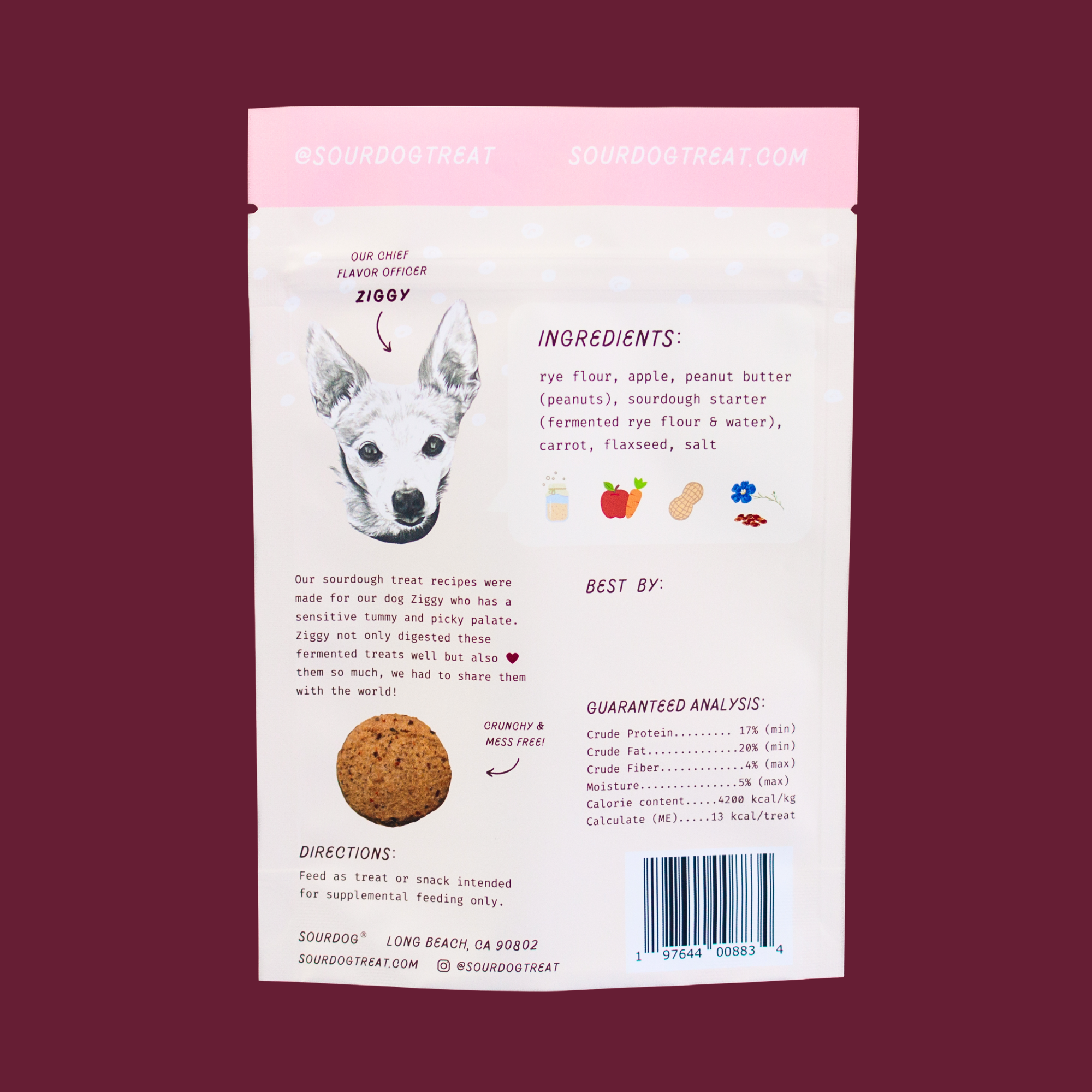 SourDog - Crunch Munch - Apple & Carrot Sourdough Dog Treats