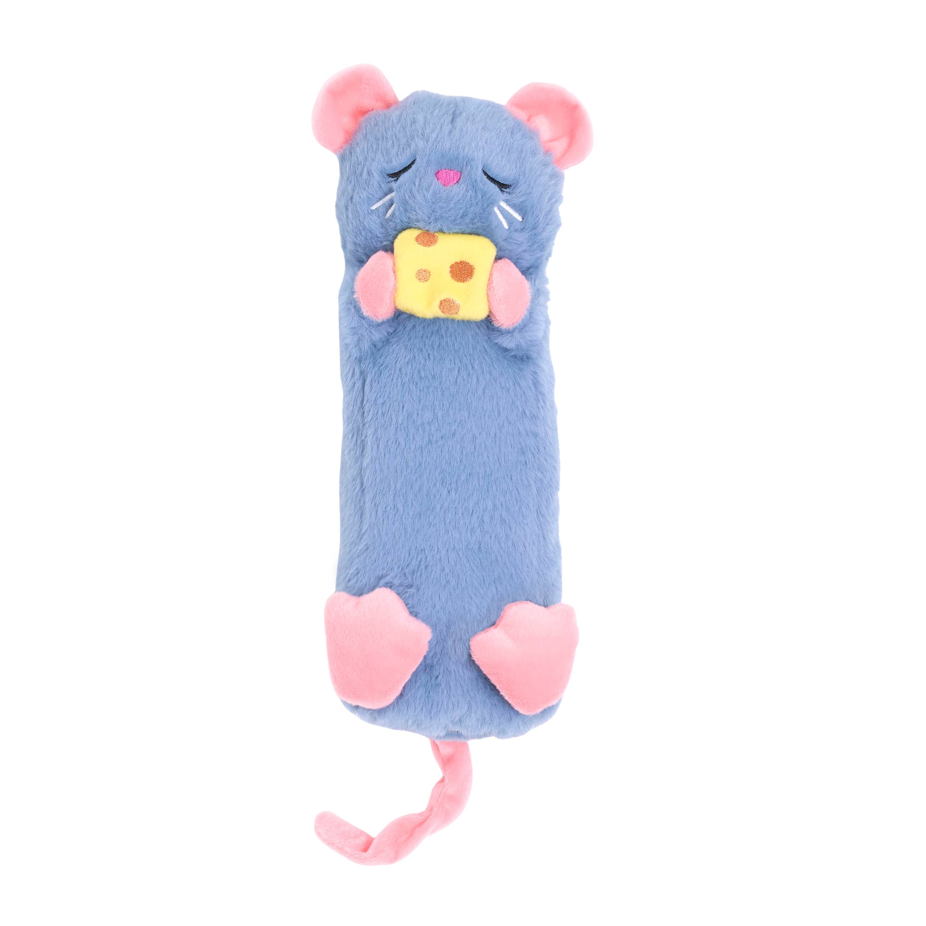 ZippyPaws - Snooziez with Shhhqueaker Mouse Silent Dog Toy