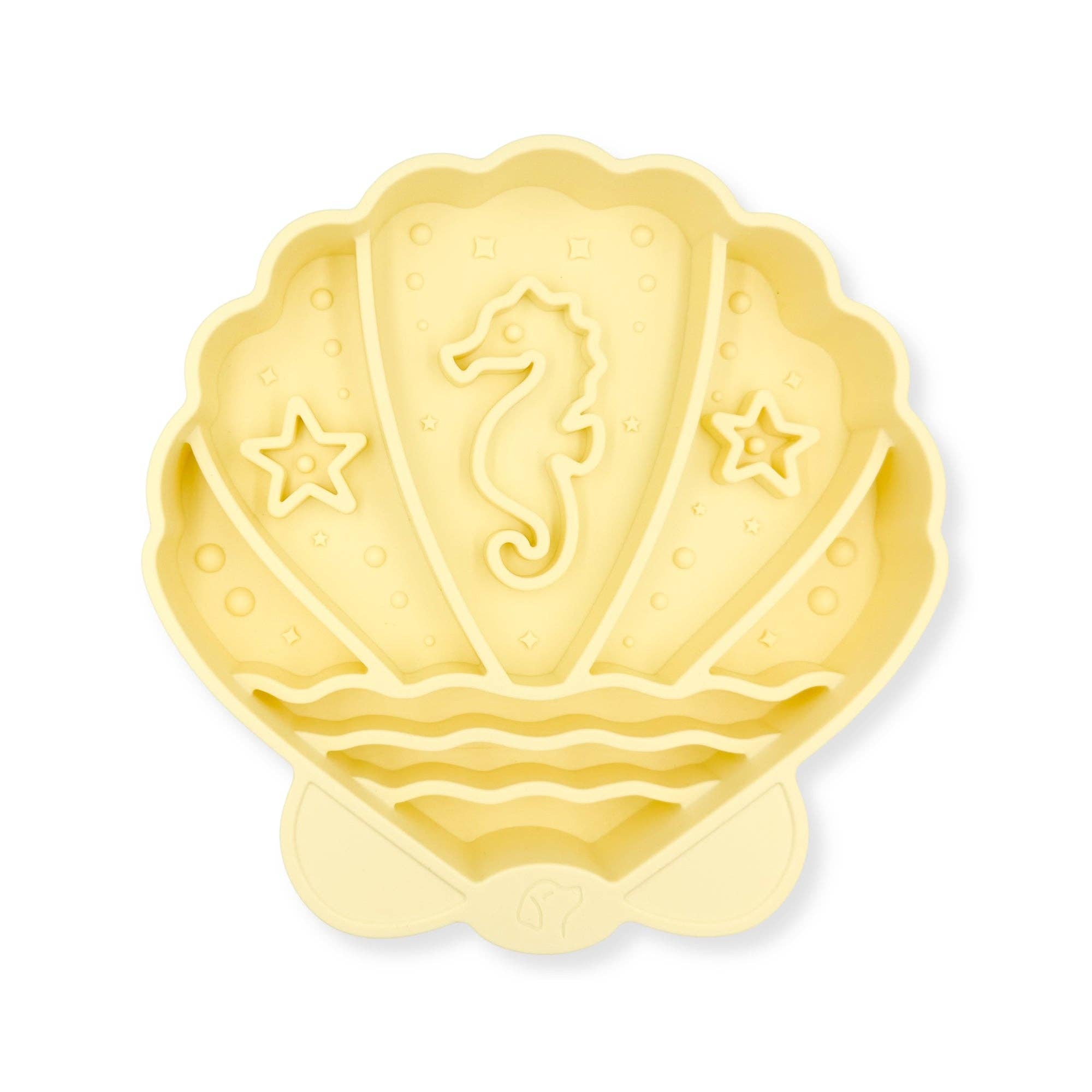 Pawsome Tails - Seashell Slow Feeder Bowl | Butter
