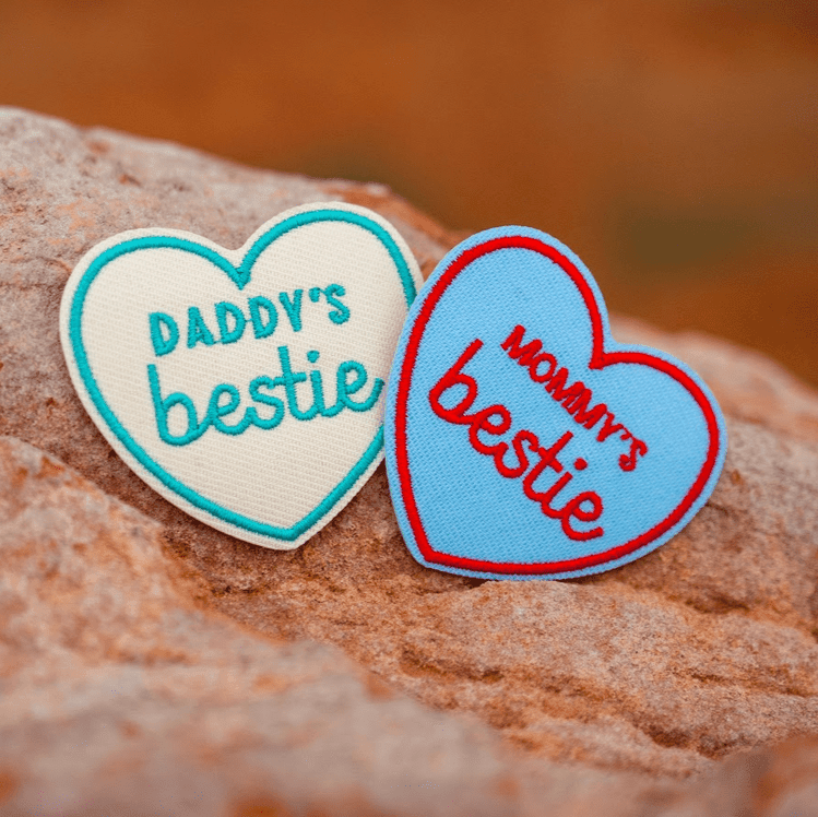 Besties Pets - Mommy’s Bestie  | Iron-On Patches For Dogs and Cats: Yes