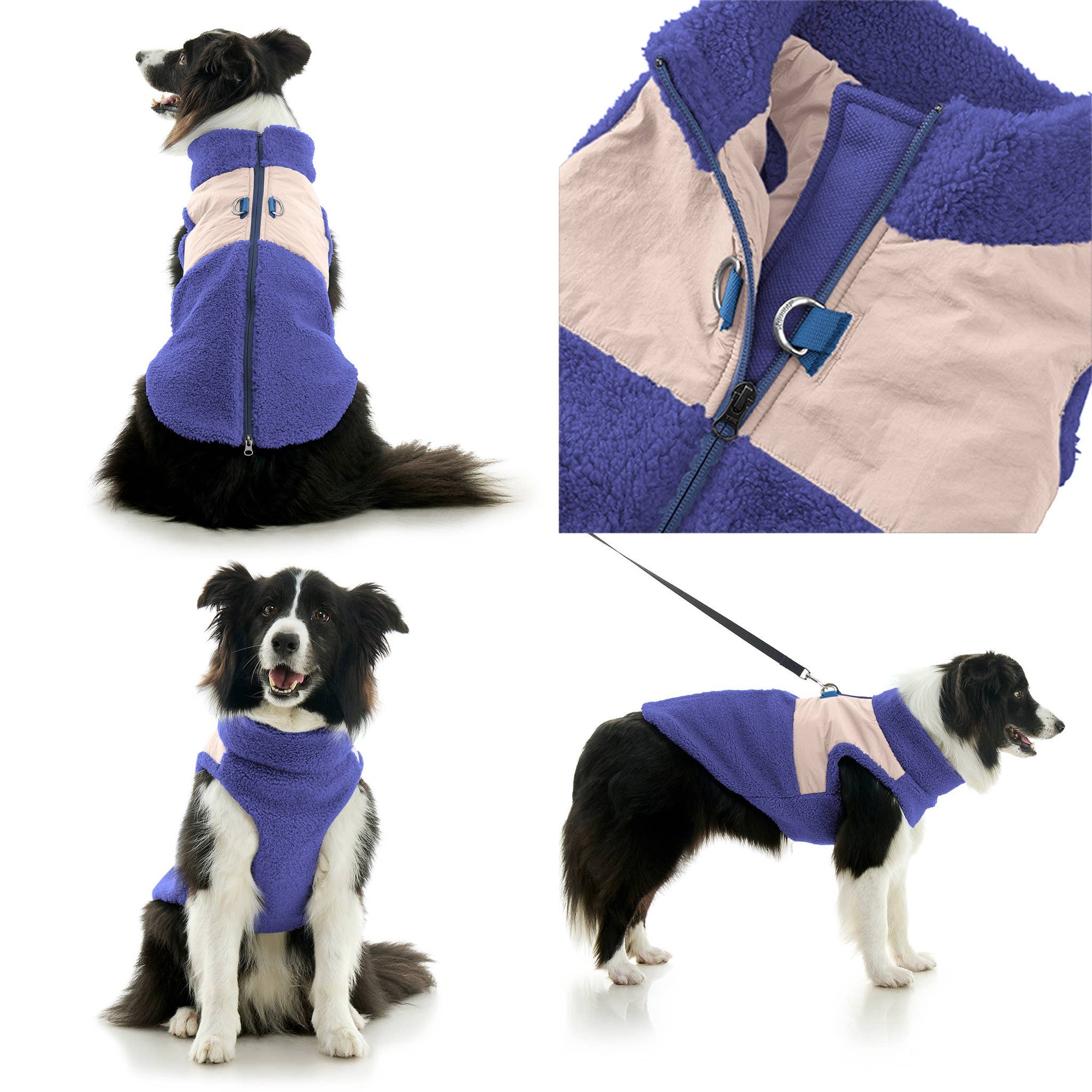 Gooby - #72233 Zip Up Sherpa Vest: Purple / Medium
