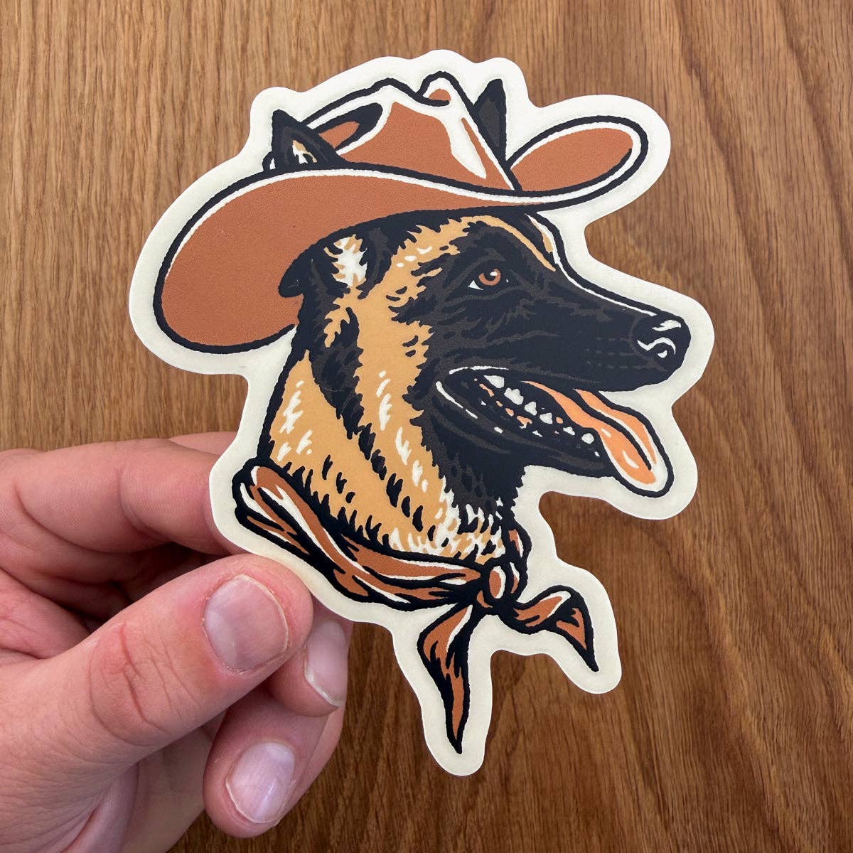 Steel Bison - Belgian Malinois Cowdog 4 Inch Matte Vinyl Sticker