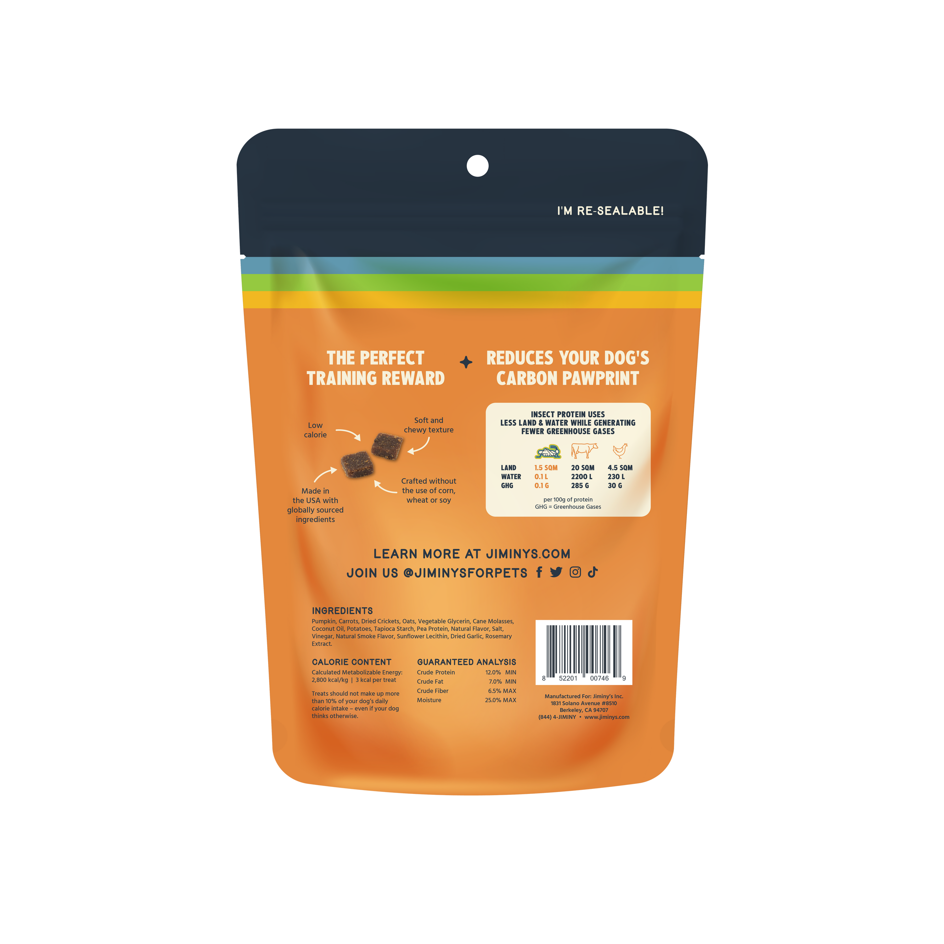 Jiminy's - Pumpkin and Carrot Soft and Chewy Training Treats