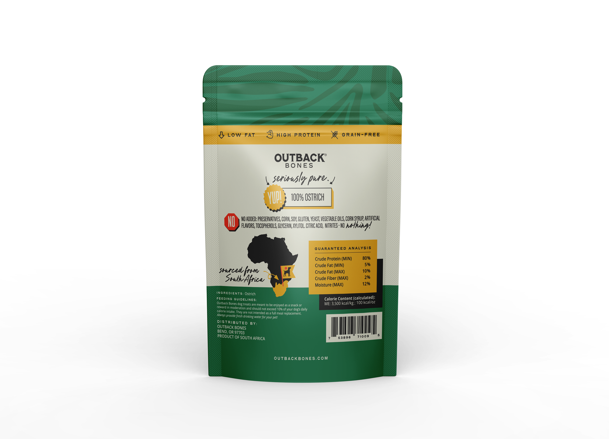 Outback Bones - Ostrich Jerky Strips (3.5 oz)
