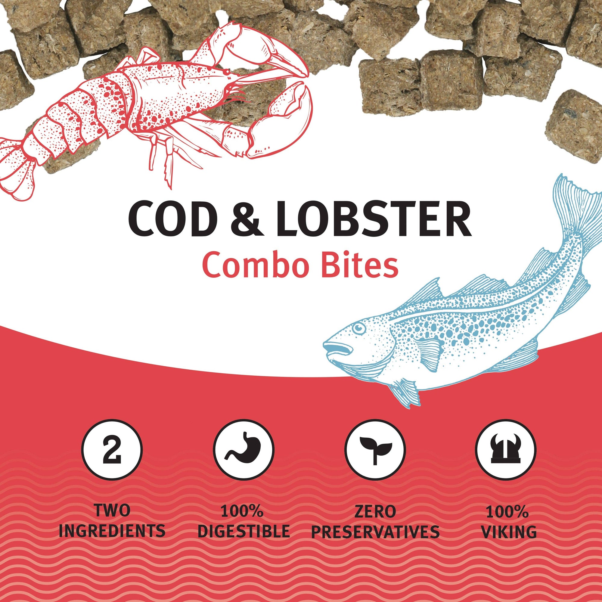 Icelandic+ - Cod & Lobster Combo Bites Fish Dog Treats: Default Title