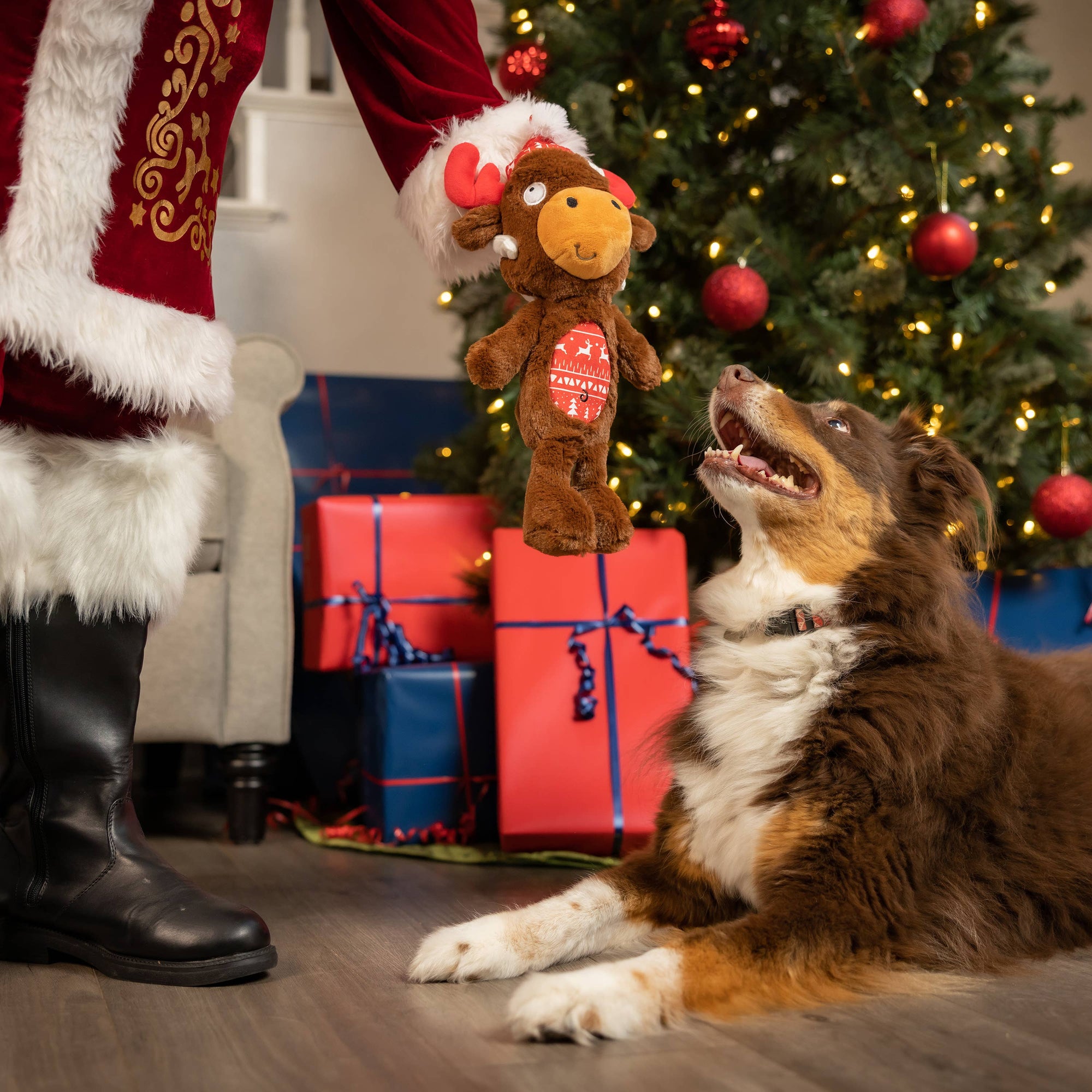 Huxley & Kent - Slappies® Mistletoe Moose For Dogs: Large