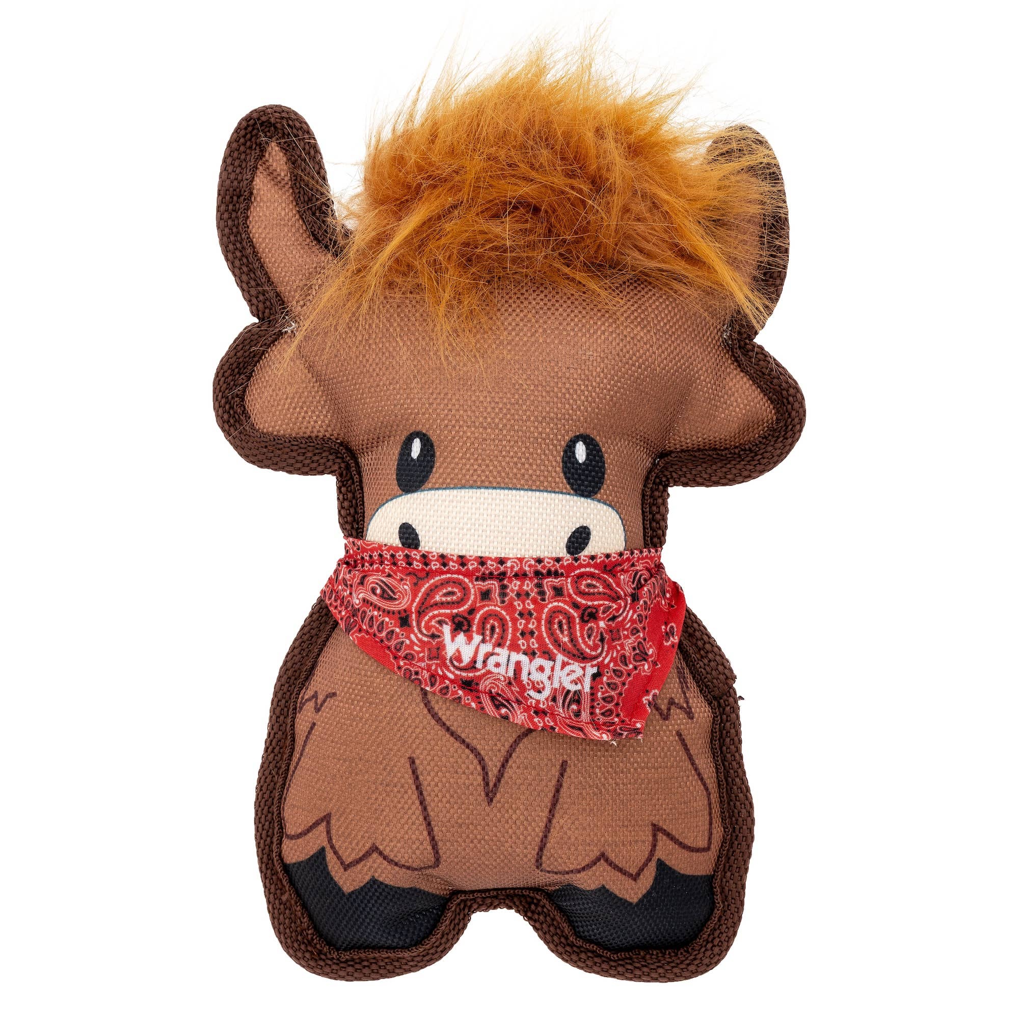 Lexington Pet & Wrangler Pet - Wrangler Tough Canvas Highland Cow Plush Toy