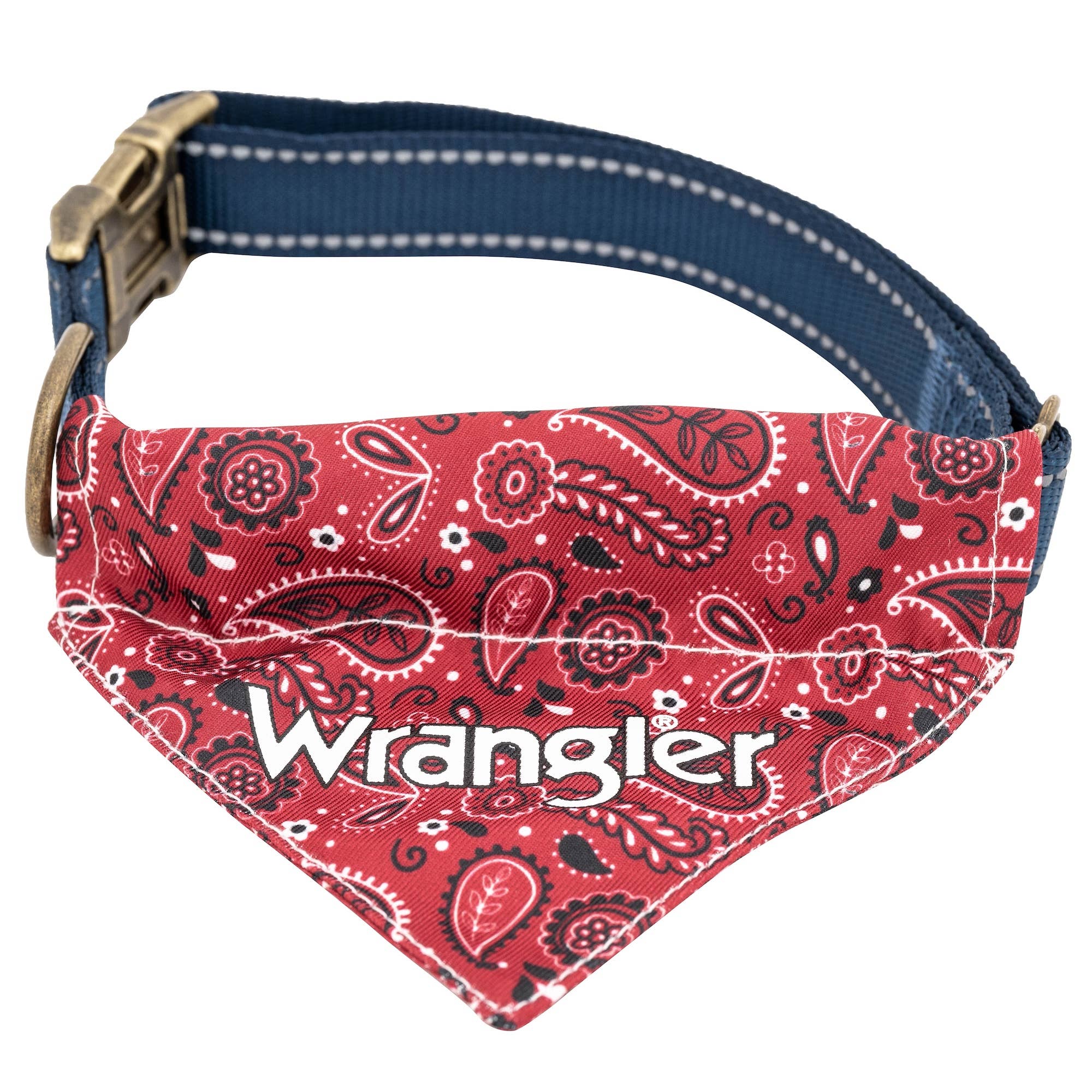 Lexington Pet & Wrangler Pet - Wrangler Red Bandana Collar: Medium